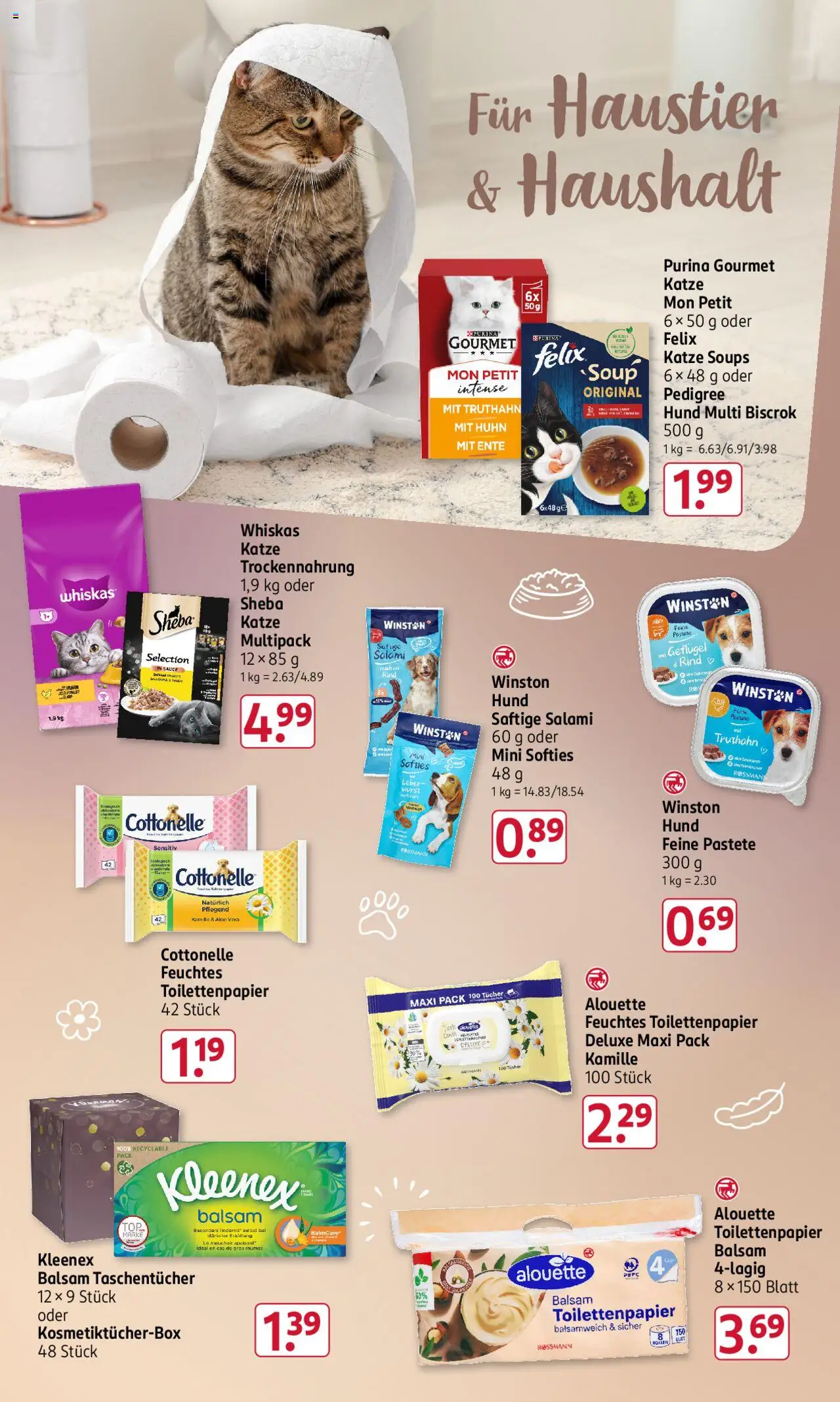 Rossmann Prospekt 	 - gültig ab dem 25.08.2025 | Seite: 17 | Produkte: Sheba, Pedigree, Toilettenpapier, Feuchtes Toilettenpapier