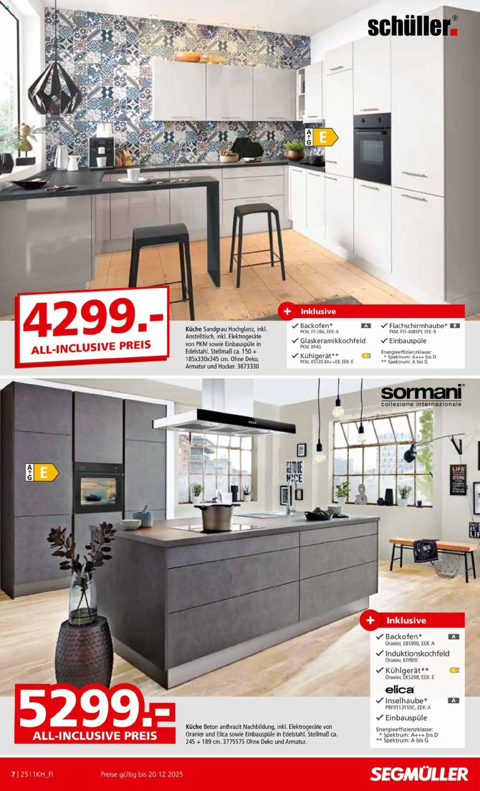 Segmüller Küchen Spezial – gültig ab 01.11.2025 | Seite: 7 | Produkte: Küche, Armatur