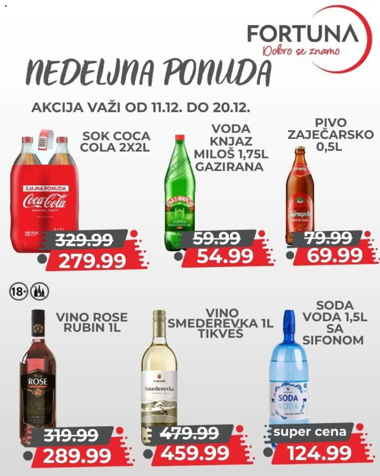 Fortuna Market katalog - važi od 11.12.2025 | Strana: 9 | Proizvode: Voda, Sok, Vino, Pivo