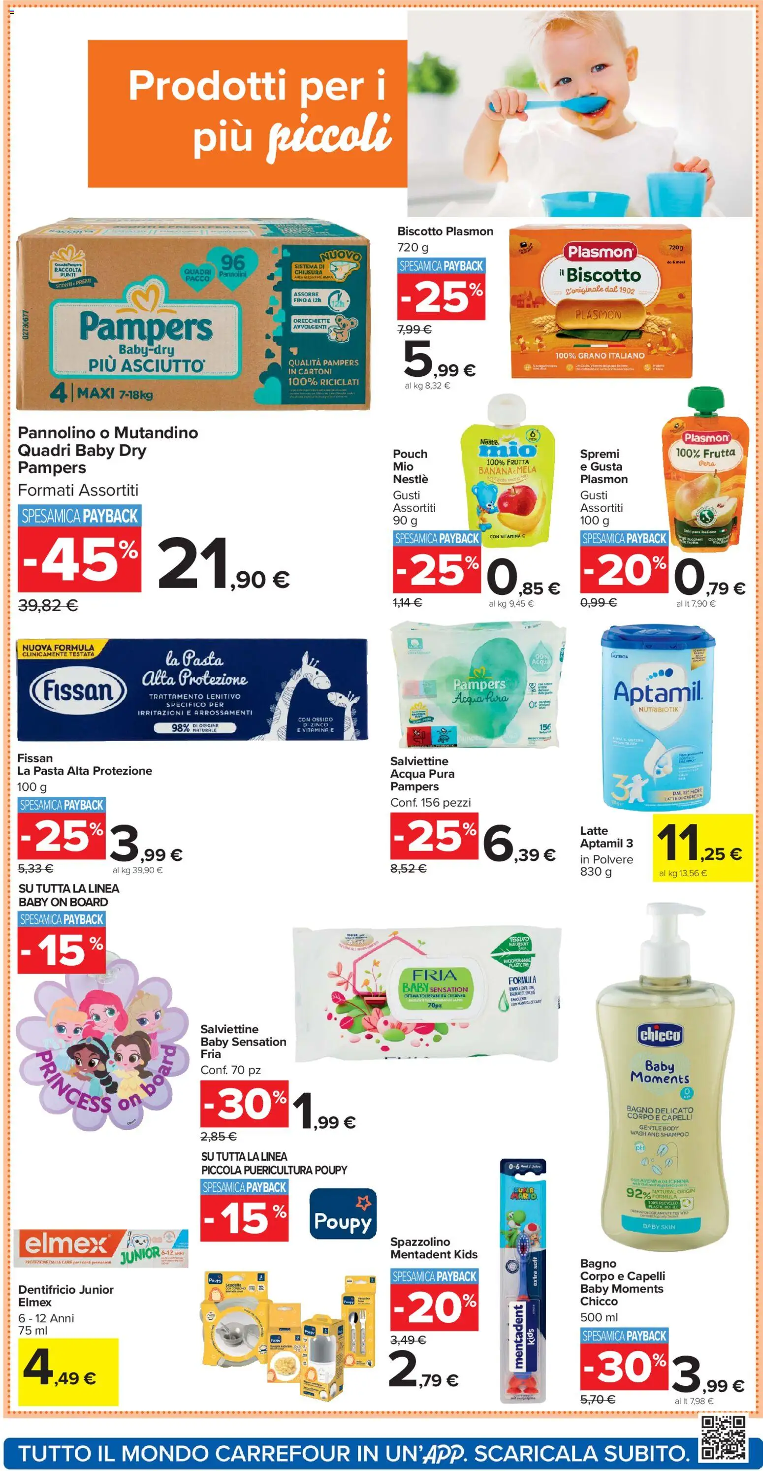 Volantino Carrefour del 02.01.2026 | Pagina: 16 | Prodotti: Shampoo, Pannolini, Latte, Pampers