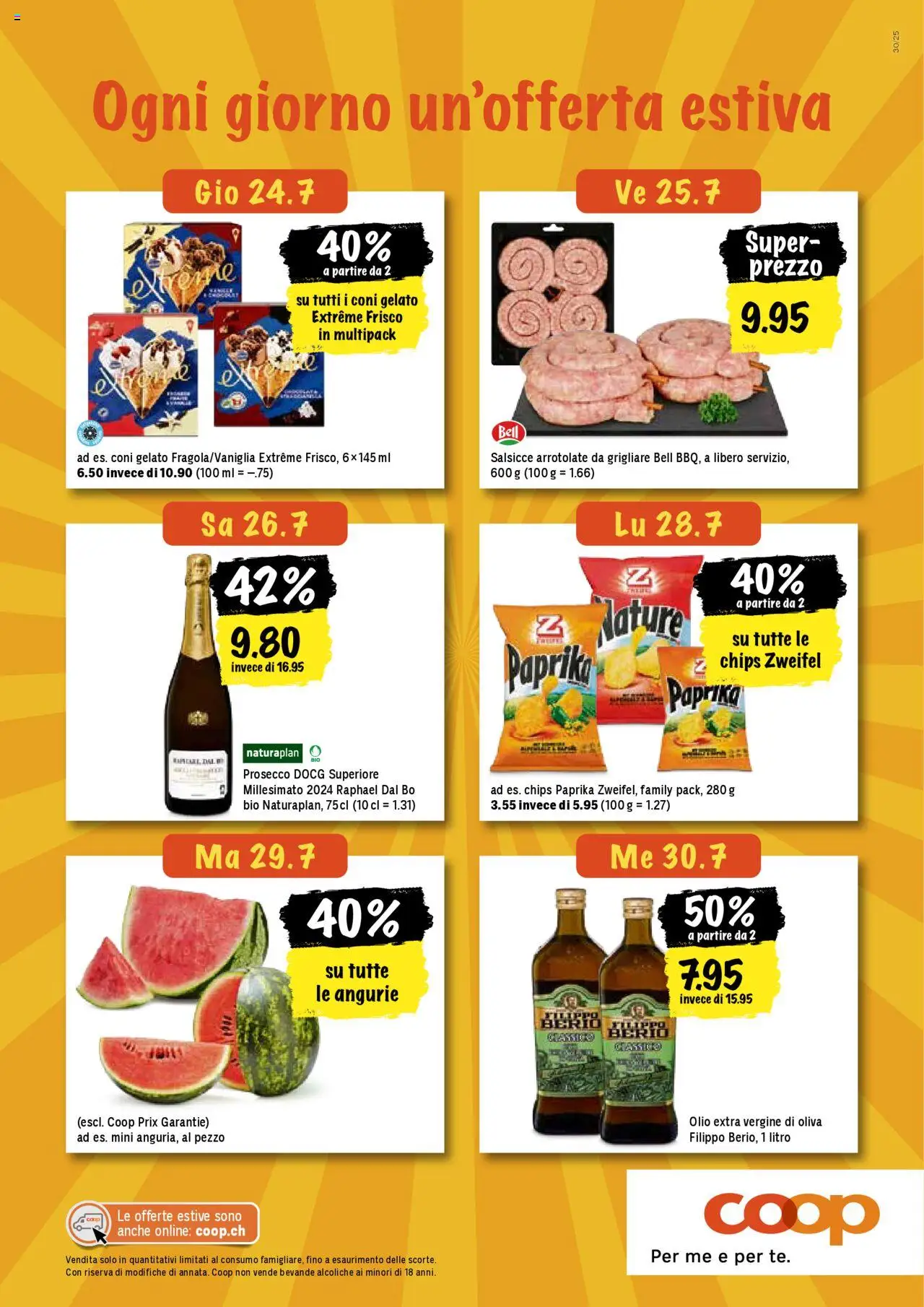 Coop - Una settimana di azioni ab 24.07.2025 | Seite: 20 | Produkte: Chips