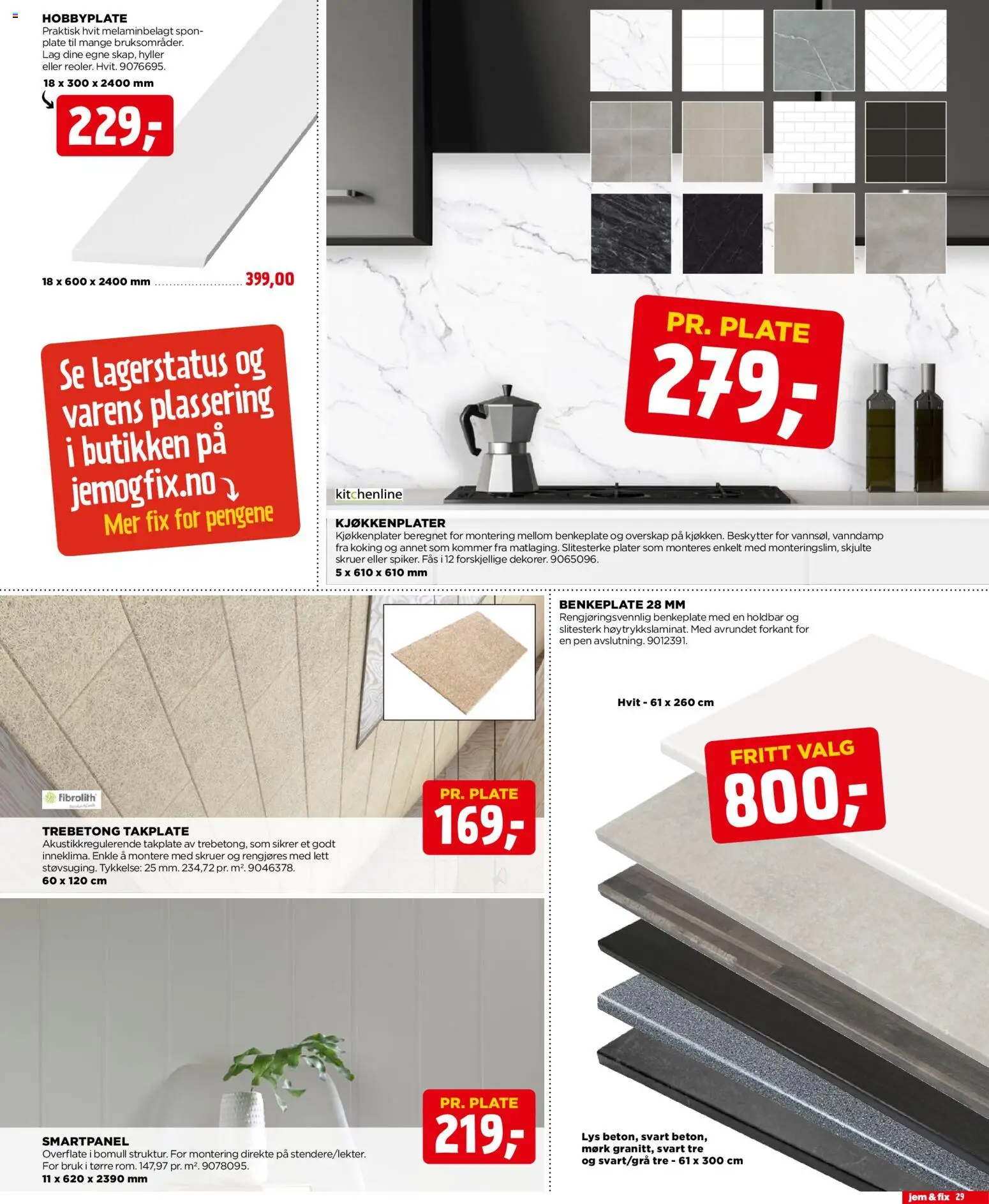 {H1} | Side: 29 | Produkter: Nuisette, Plate, Lys