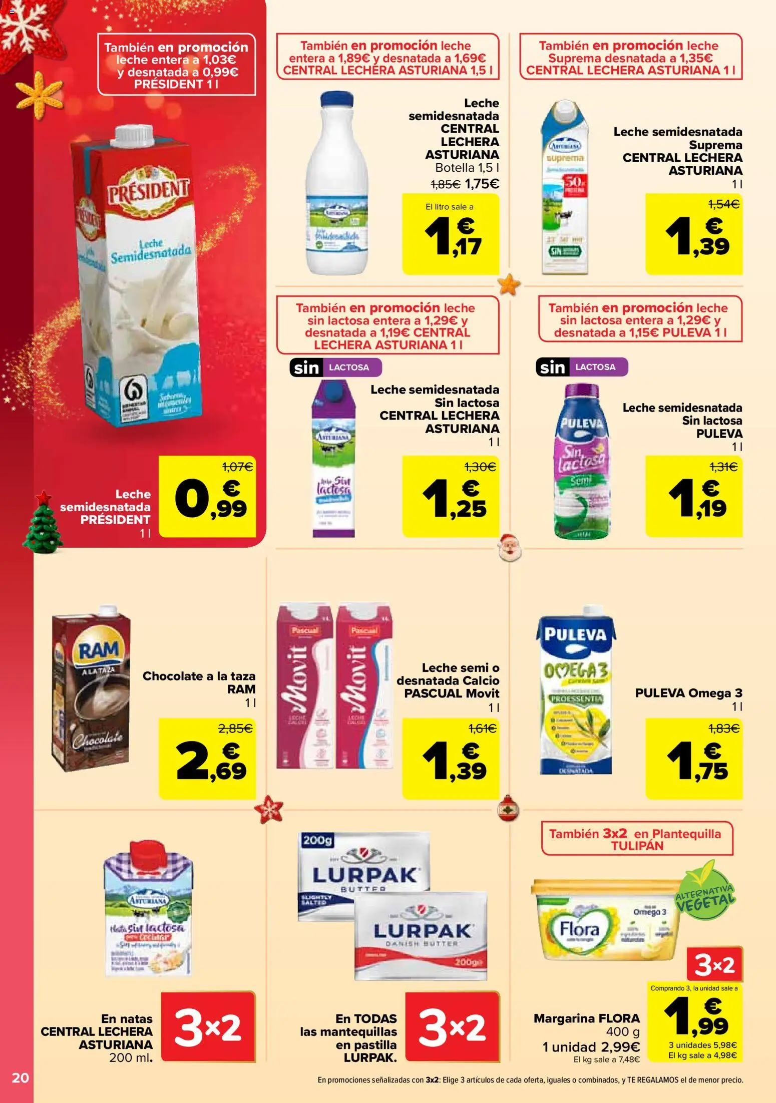 Carrefour folleto │ válido desde el 12.12.2025 | Página: 22 | Productos: Leche entera, Leche, Chocolate, Té
