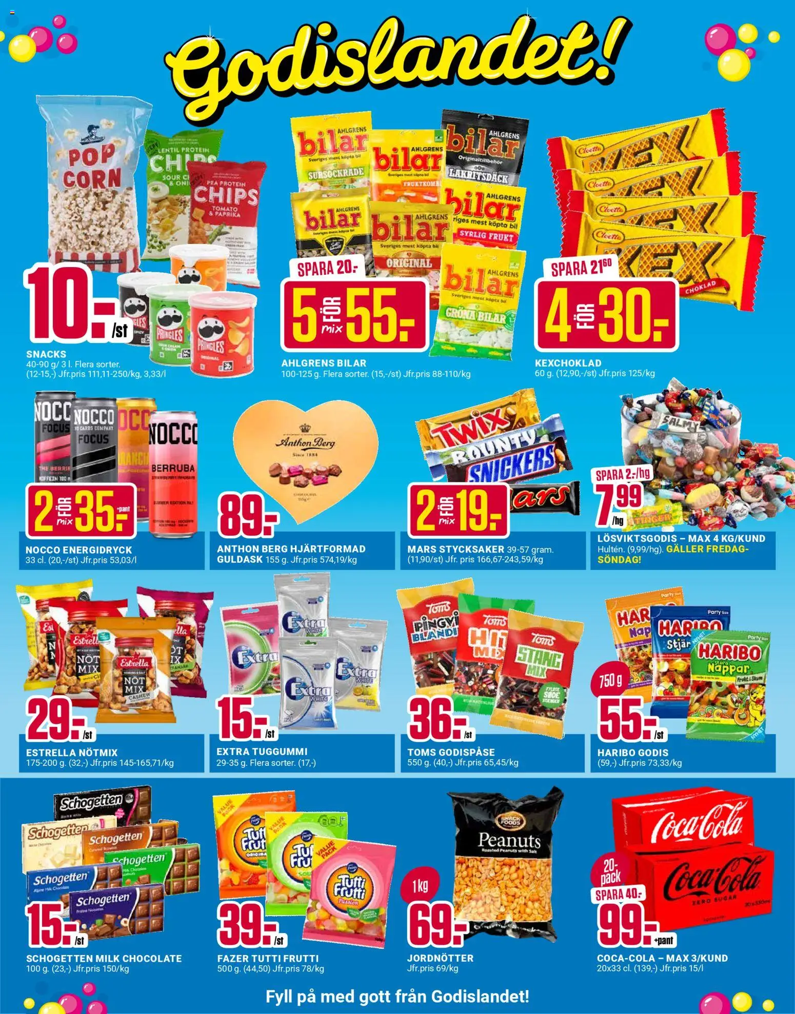 ÖoB reklamblad aktuell från 19.01.2026 | Sida: 4 | Produkter: Pringles, Salt, Coca cola, Choklad