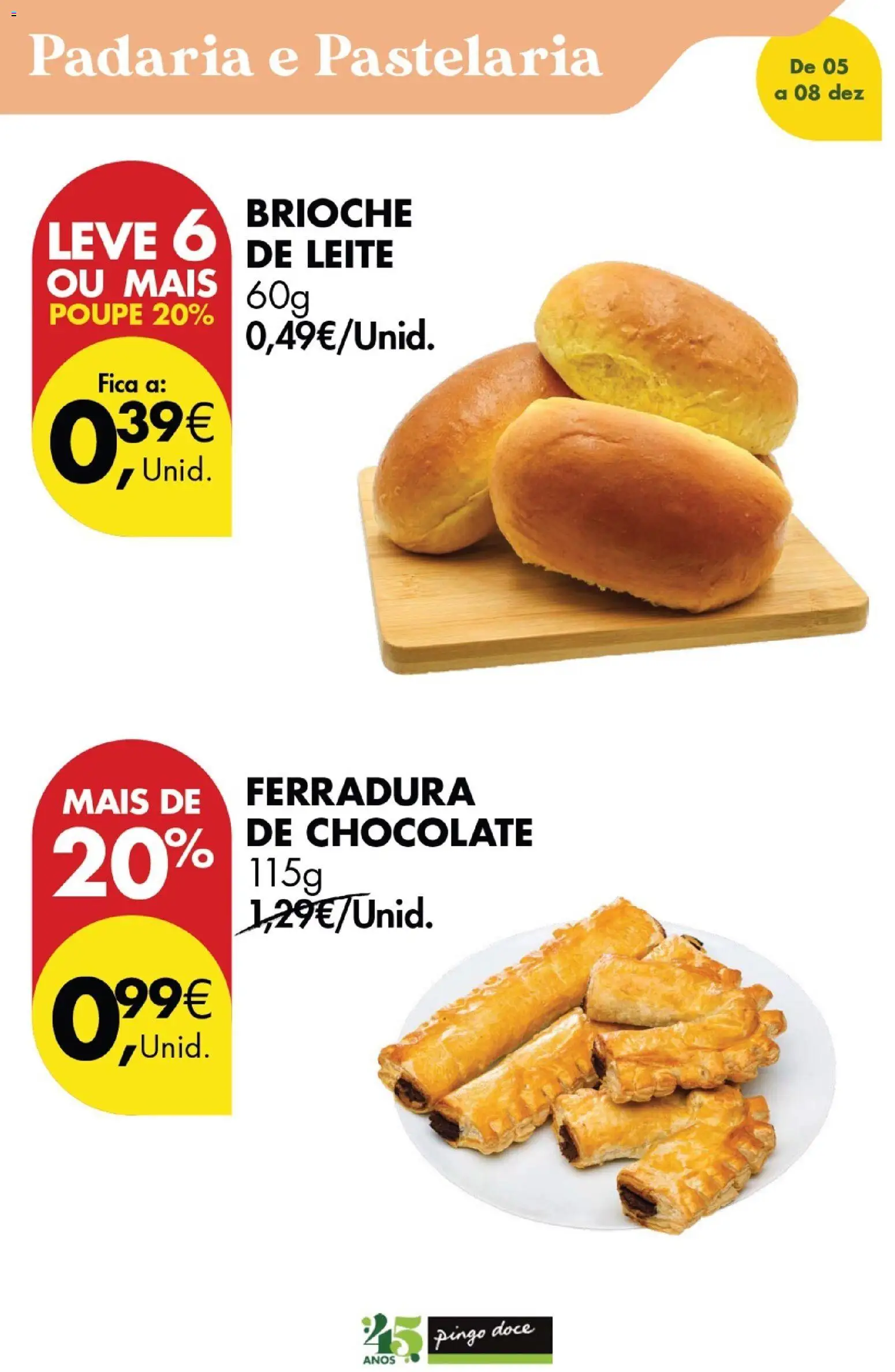 Pingo Doce Poupe este Fim de Semana │ válido de 05.12.2025 | Página: 12 | Produtos: Padaria, Leite, Chocolate