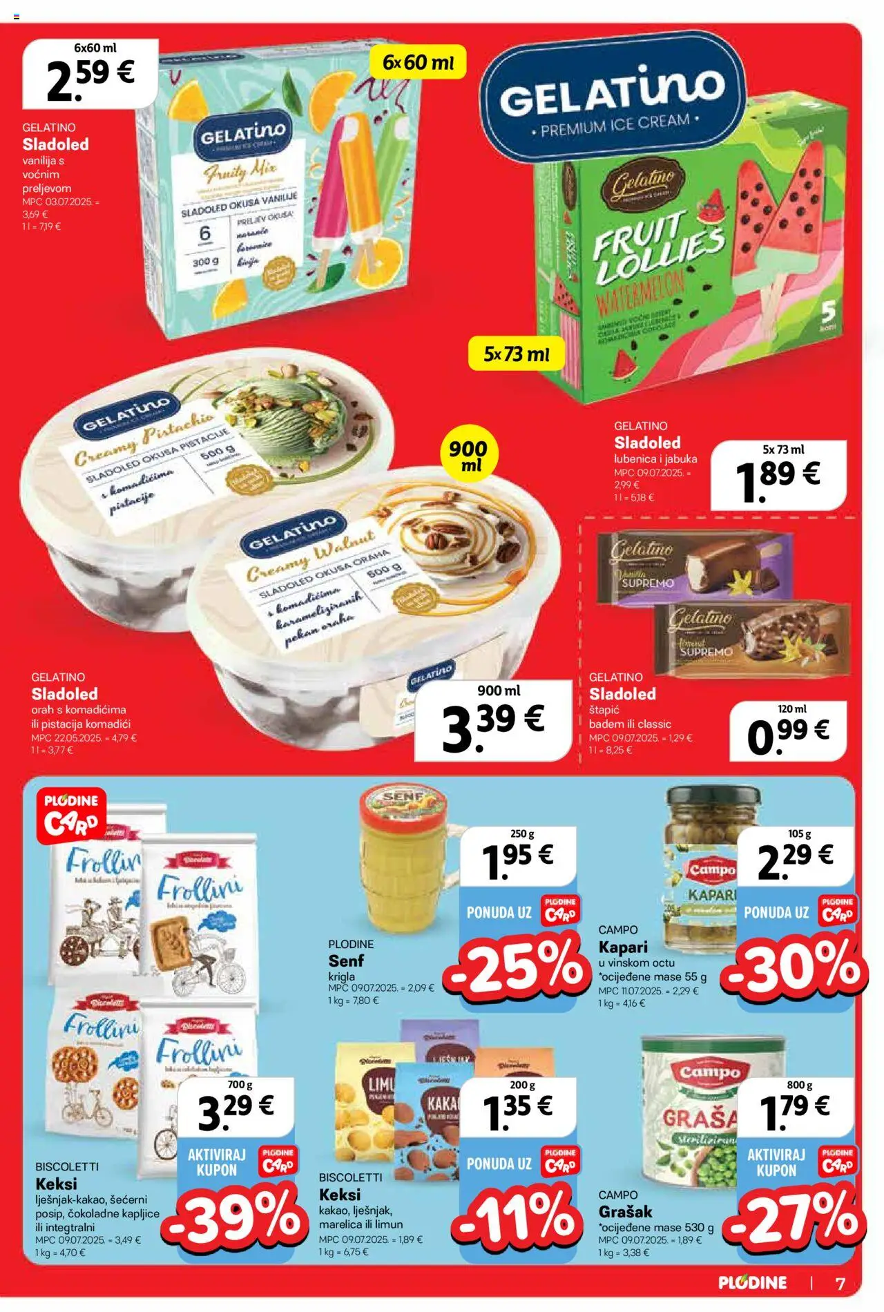 Plodine katalog | vrijedi od 27.08.2025 | Stranica: 7 | Proizvodi: Keksi, Limun, Senf, Orah