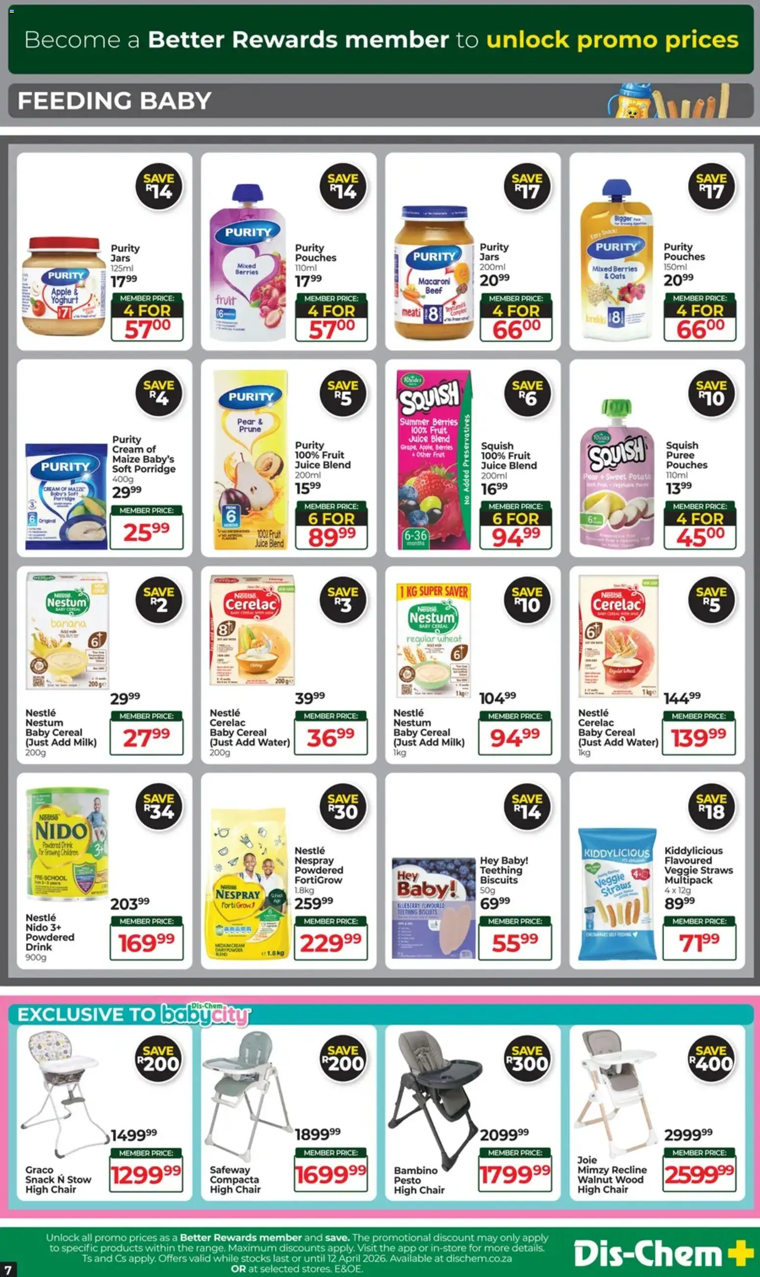New Baby City catalogue – valid from 17.03.2026 | Page: 7 | Products: Milk, Oats, Juice, Fruit