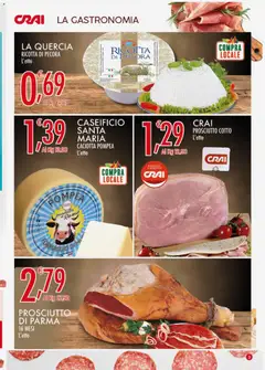 Anteprima del volantino CRAI Cuor di Crai catalogo valido a partire dal 22.01.2026 | Pagina: 3 | Prodotti: Prosciutto Cotto, Formaggio, Prosciutto, Ricotta