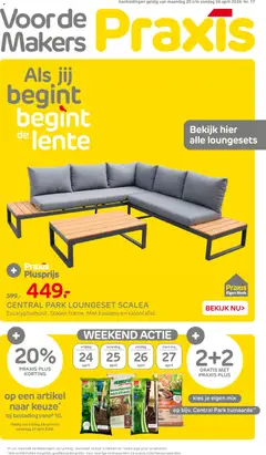 Praxis folder - Voorbeeld van een folder van Praxis, geldig van 20.04.2026