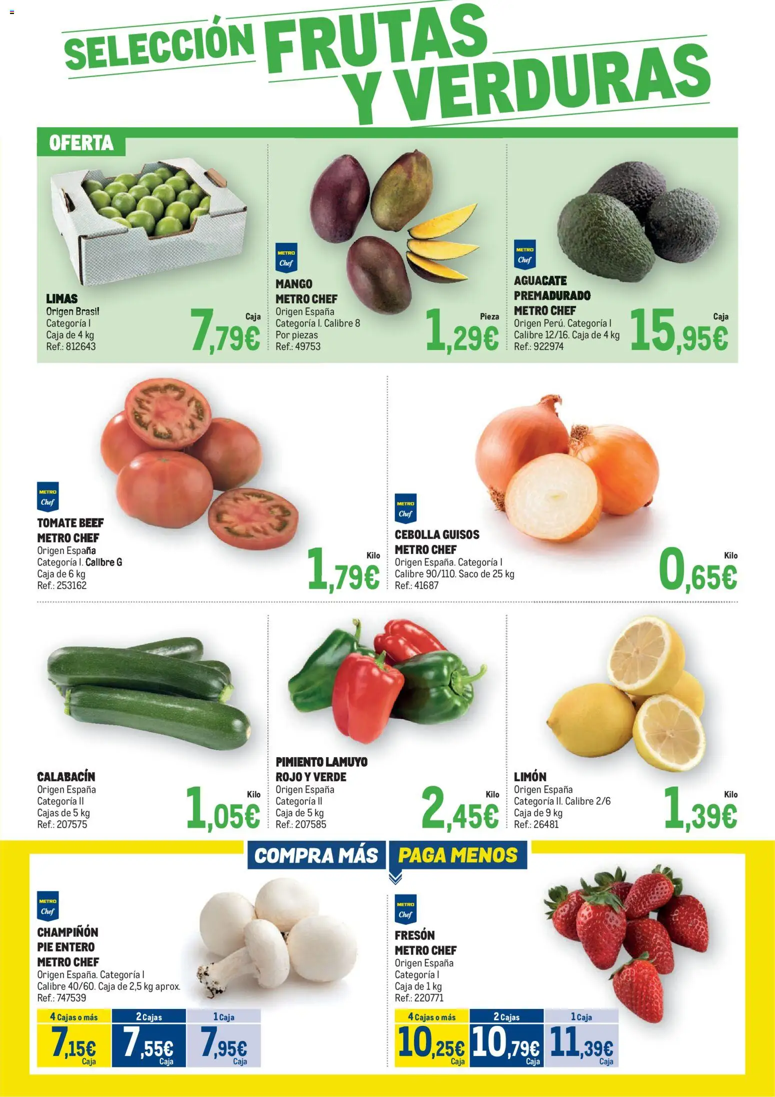 Makro - España Ofertas - Fresco │ válido desde el 25.11.2025 | Página: 3 | Productos: Calabacín, Κάδος απορρυμάτων, Παγωμένο τσάι, Caja