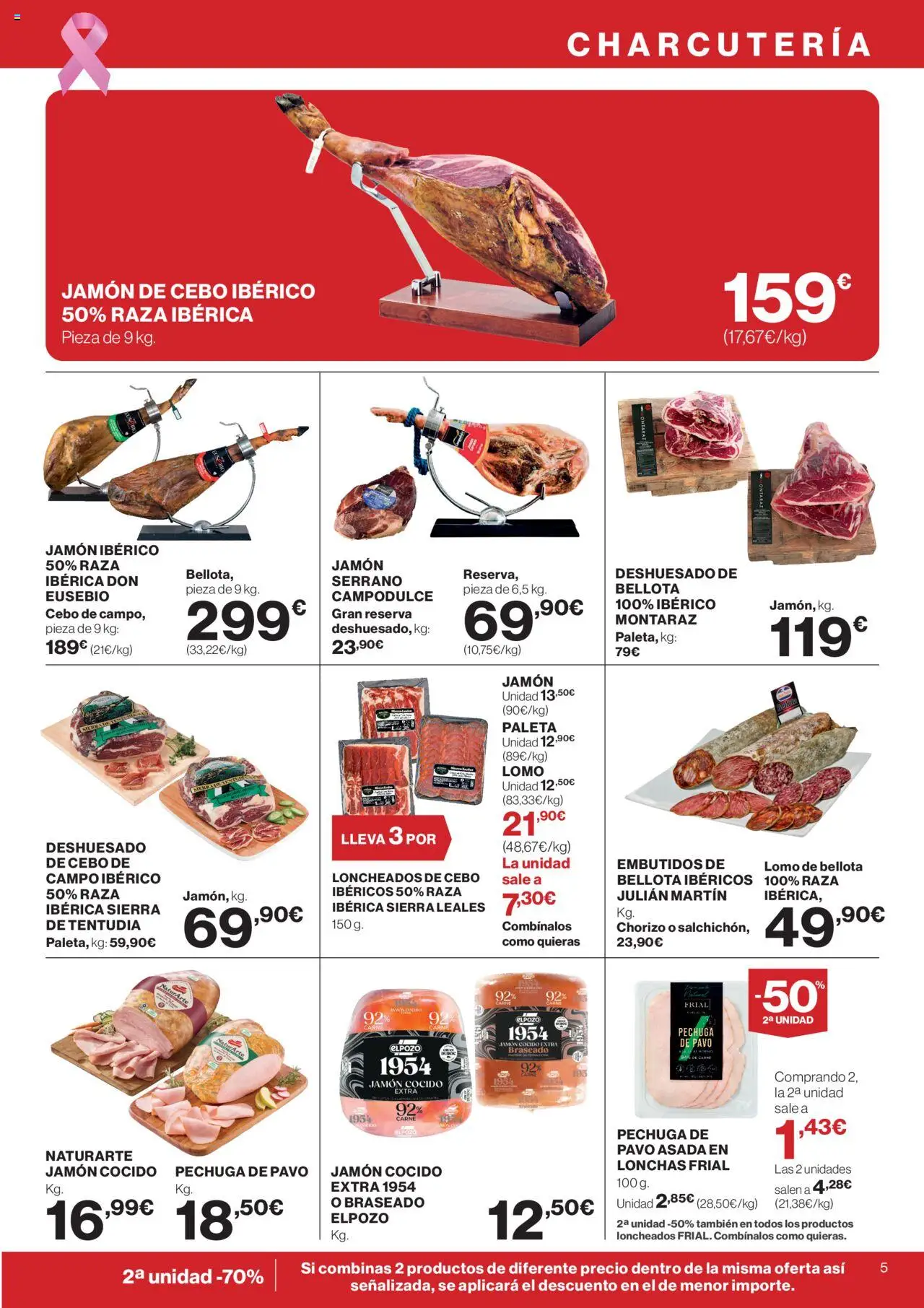 Supercor Península y Baleares │ válido desde el 09.10.2025 | Página: 5 | Productos: Jamón ibérico, Jamón, Jamón cocido, Νυχτικό