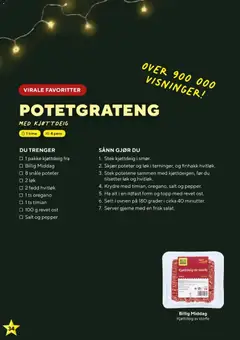 Forhåndsvisning av Bunnpris Oppdrag Middag gyldig fra 24.11.2025 | Side: 34