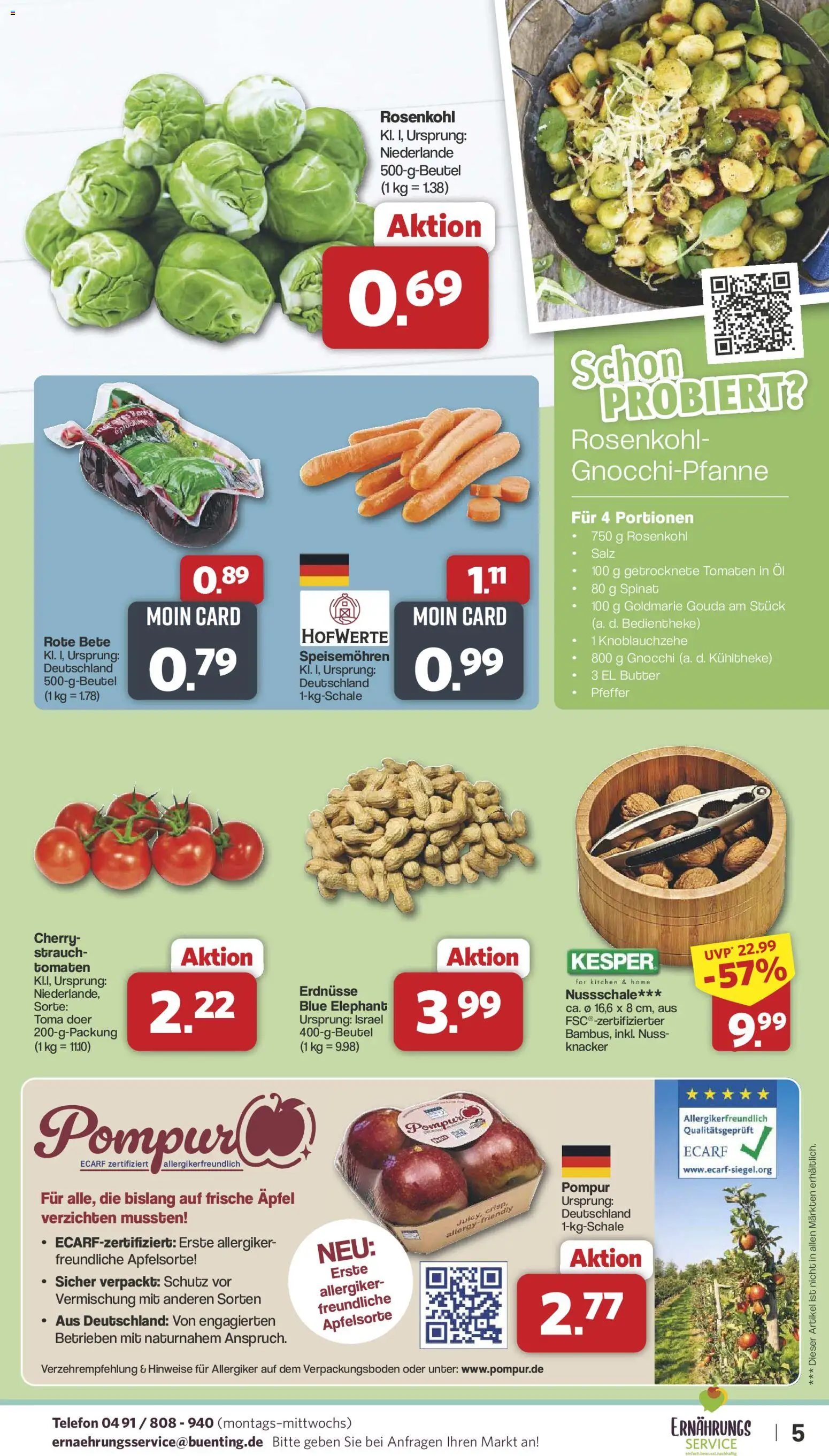 Famila Nordwest Prospekt 	 – gültig ab 01.12.2025 | Seite: 5 | Produkte: Öl, Gouda, Salz, Telefon