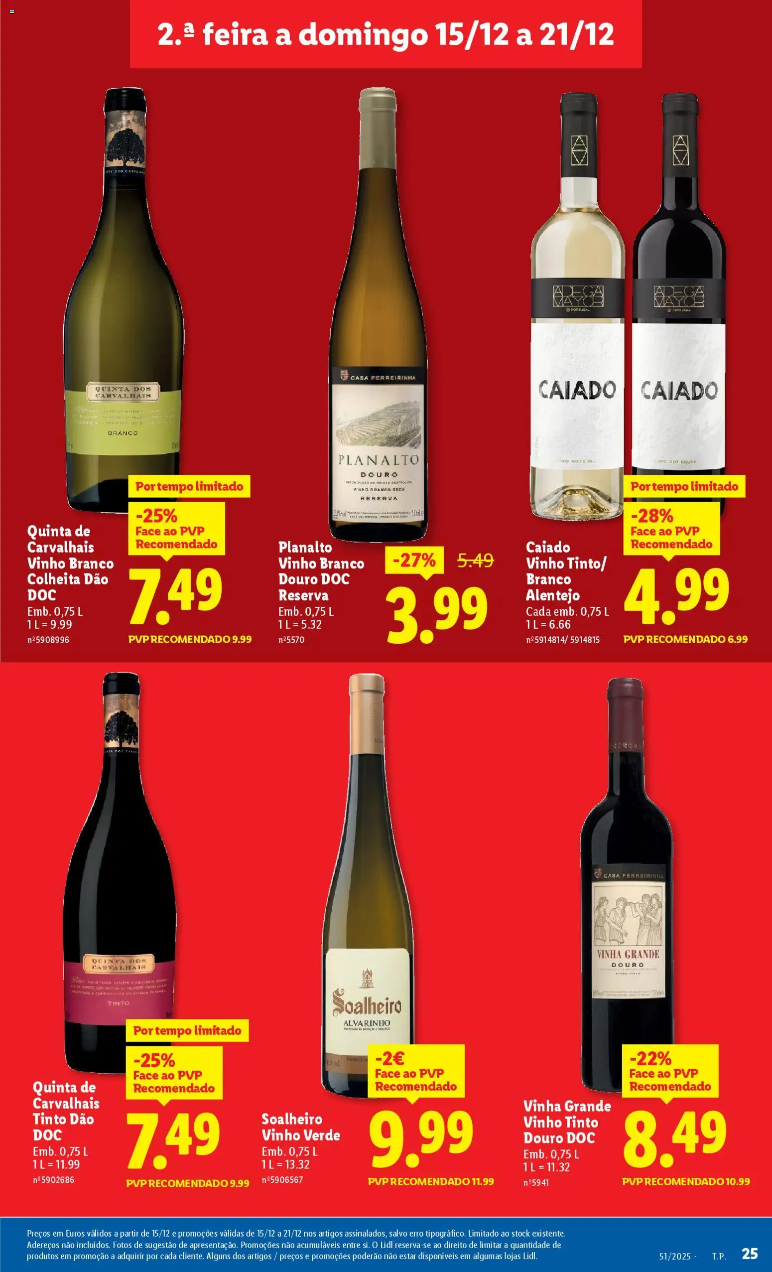 Lidl folheto │ válido de 15.12.2025 | Página: 25 | Produtos: Vinho, Vinho tinto