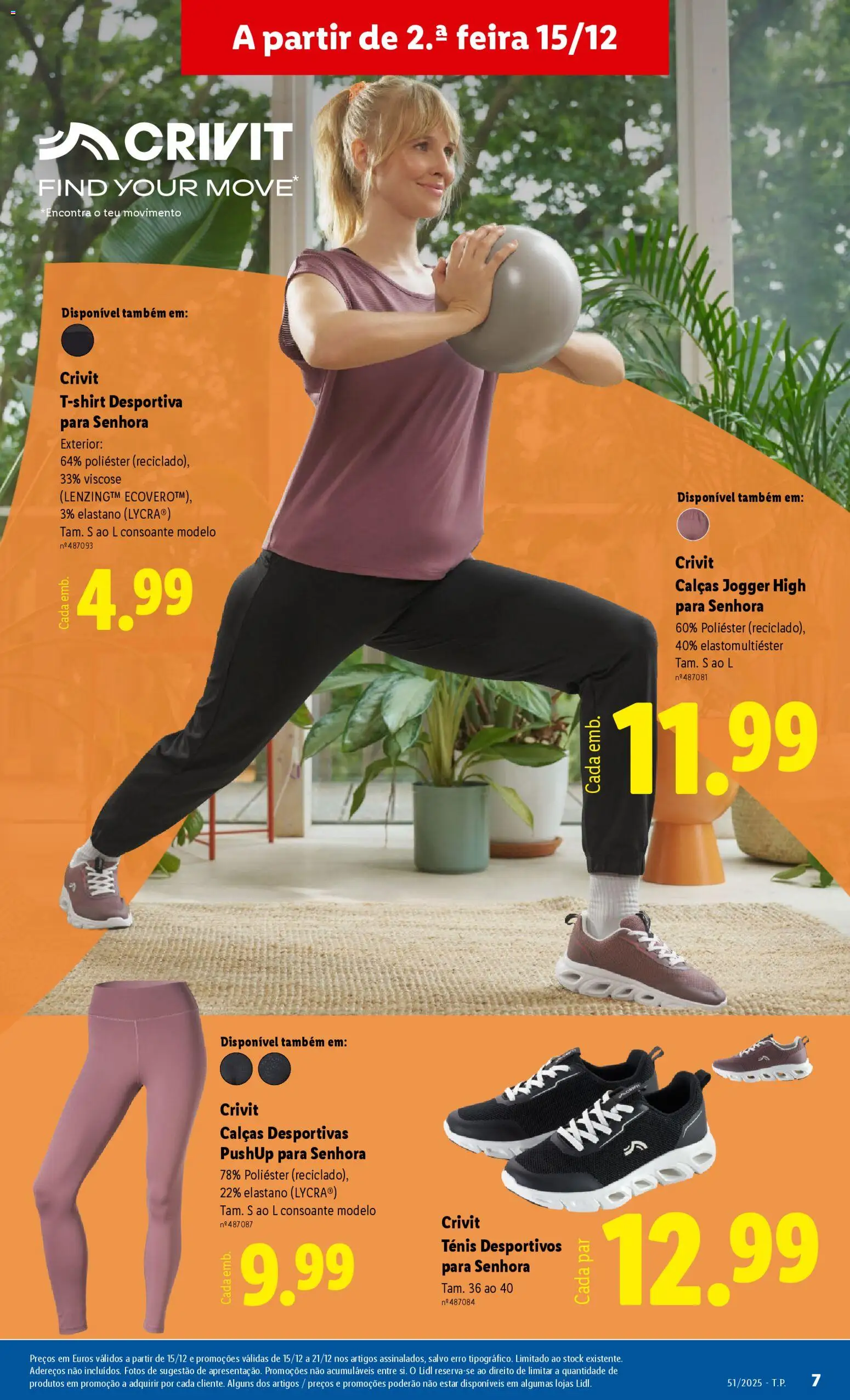Lidl Novidades │ válido de 15.12.2025 | Página: 7 | Produtos: Calças, Leggings