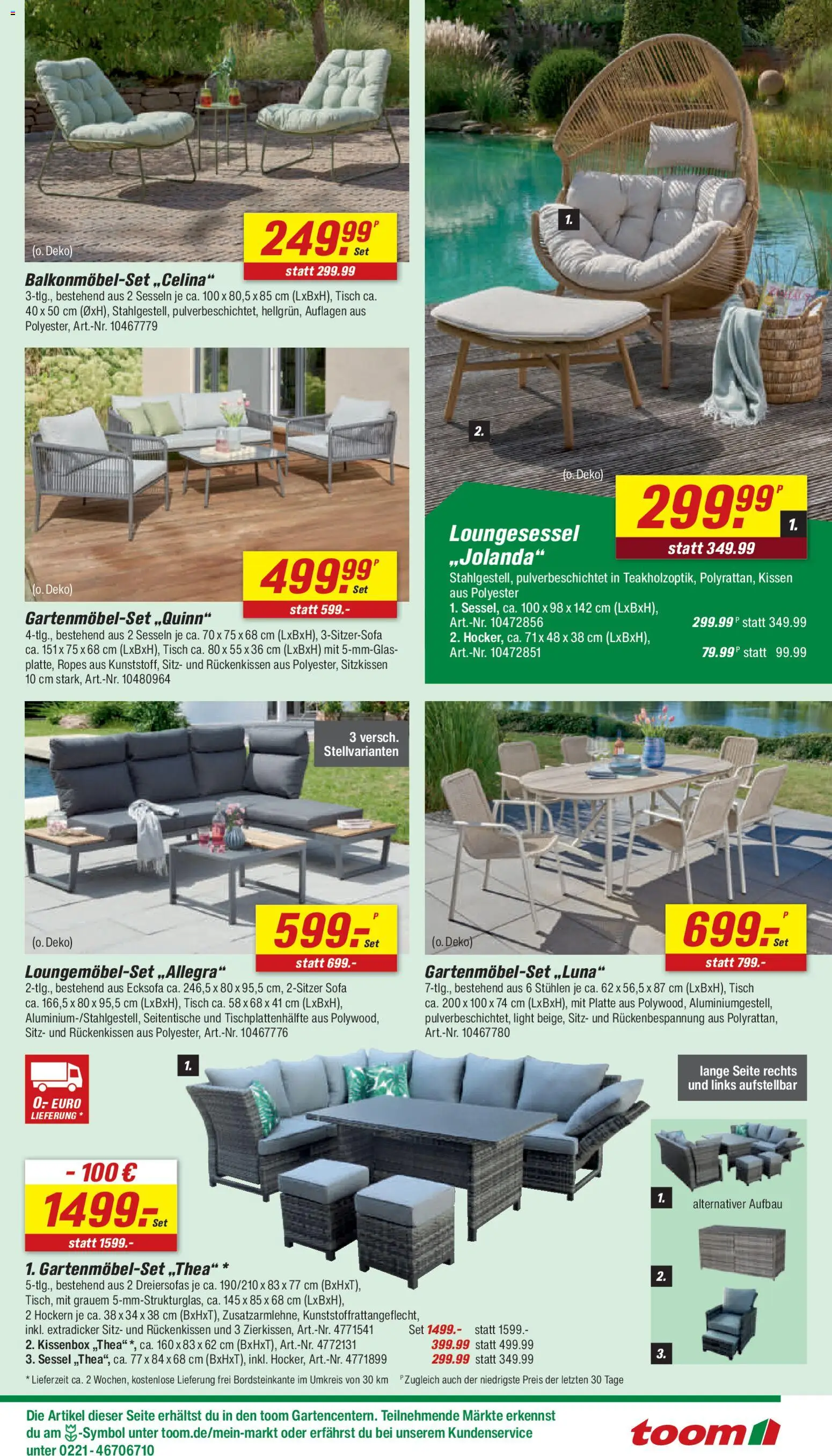 Toom Baumarkt Prospekt 	 – gültig ab 18.04.2026 | Seite: 11 | Produkte: Ecksofa, Sofa, Sessel, Tisch