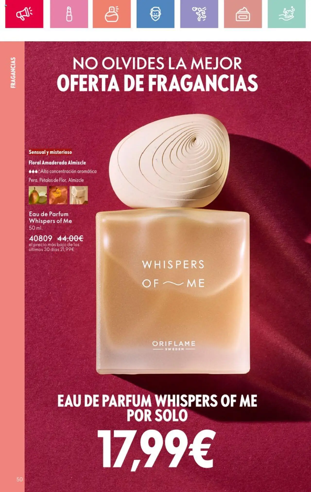 Oriflame - Catálogo Campaña 9 │ válido desde el 22.06.2025 | Página: 50 | Productos: Perfume, Eau de parfum