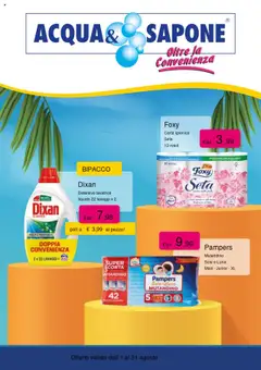 Anteprima del volantino Acqua e Sapone Agosto catalogo valido a partire dal 01.08.2025