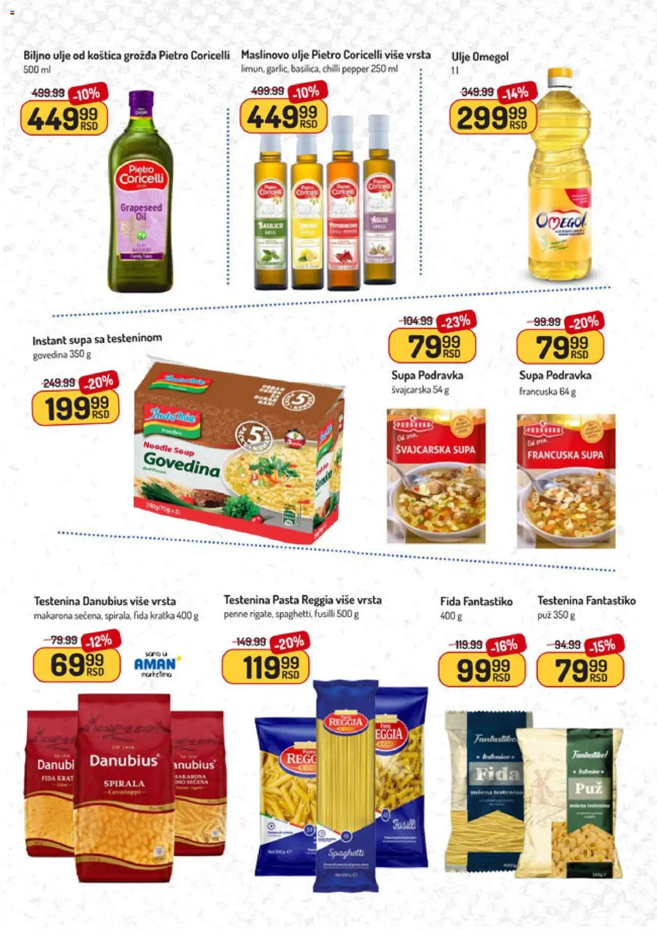 Aman katalog - važi od 18.08.2025 | Strana: 21 | Proizvode: Govedina, Podravka, Ulje, Maslinovo ulje