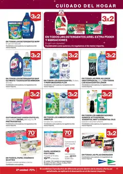 Vista previa Hipercor catálogo válido desde el 04.12.2025 | Página: 49 | Productos: Quitamanchas, Papel higienico, Té