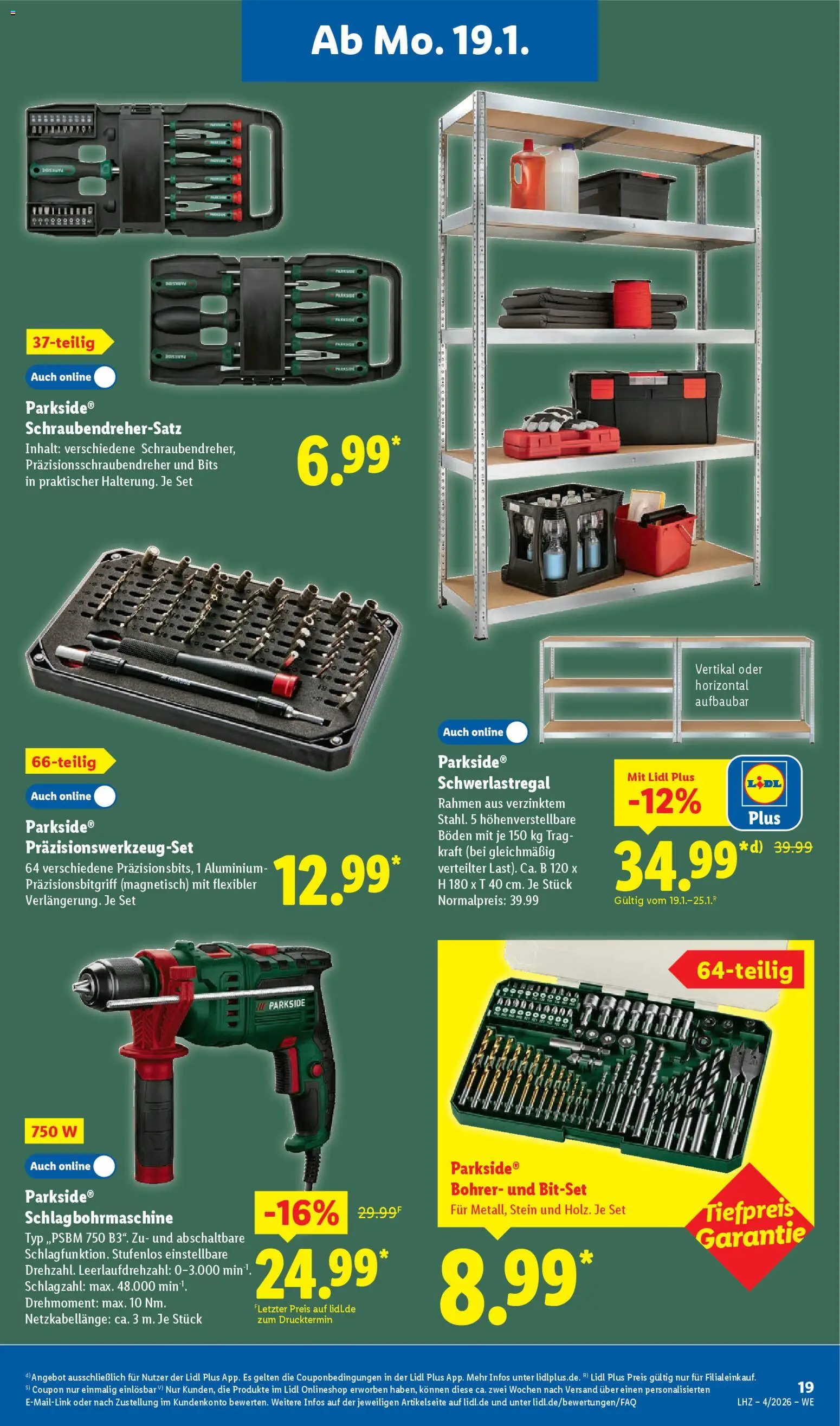 Lidl Prospekt Trier-West – gültig ab 19.01.2026 | Seite: 31 | Produkte: Schwerlastregal