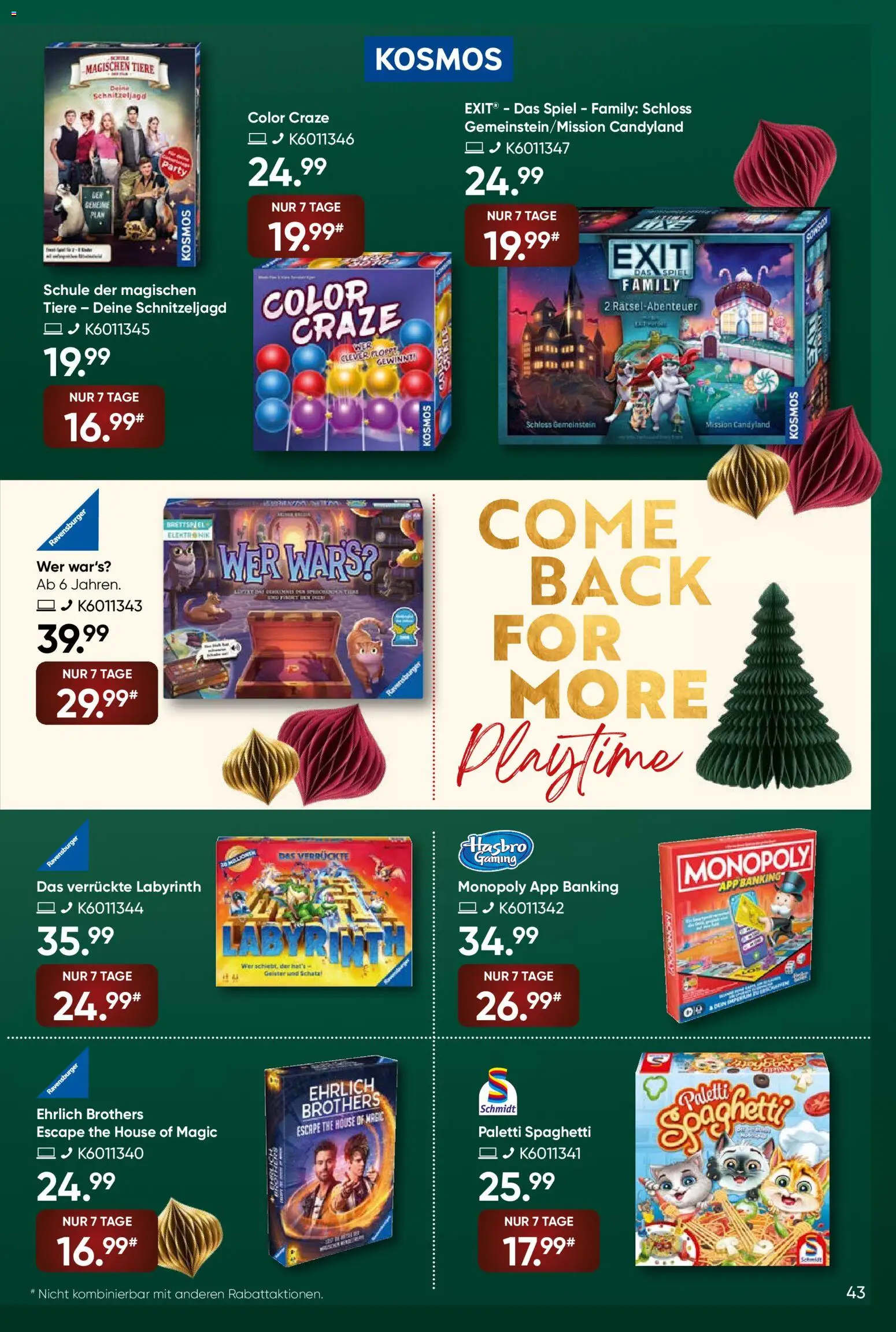 Galeria Karstadt Kaufhof Prospekt 	 – gültig ab 10.12.2025 | Seite: 43 | Produkte: Spiel