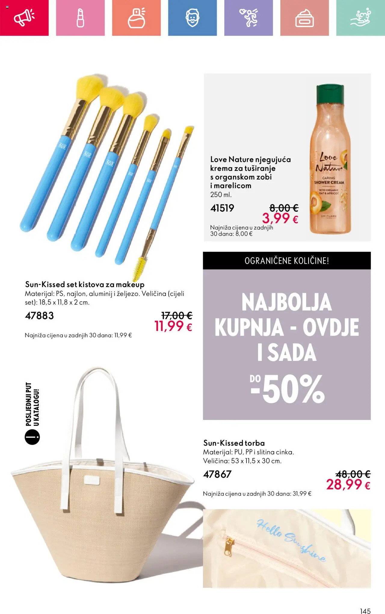 Oriflame katalog | vrijedi od 03.08.2025 | Stranica: 145 | Proizvodi: Krema, Torba