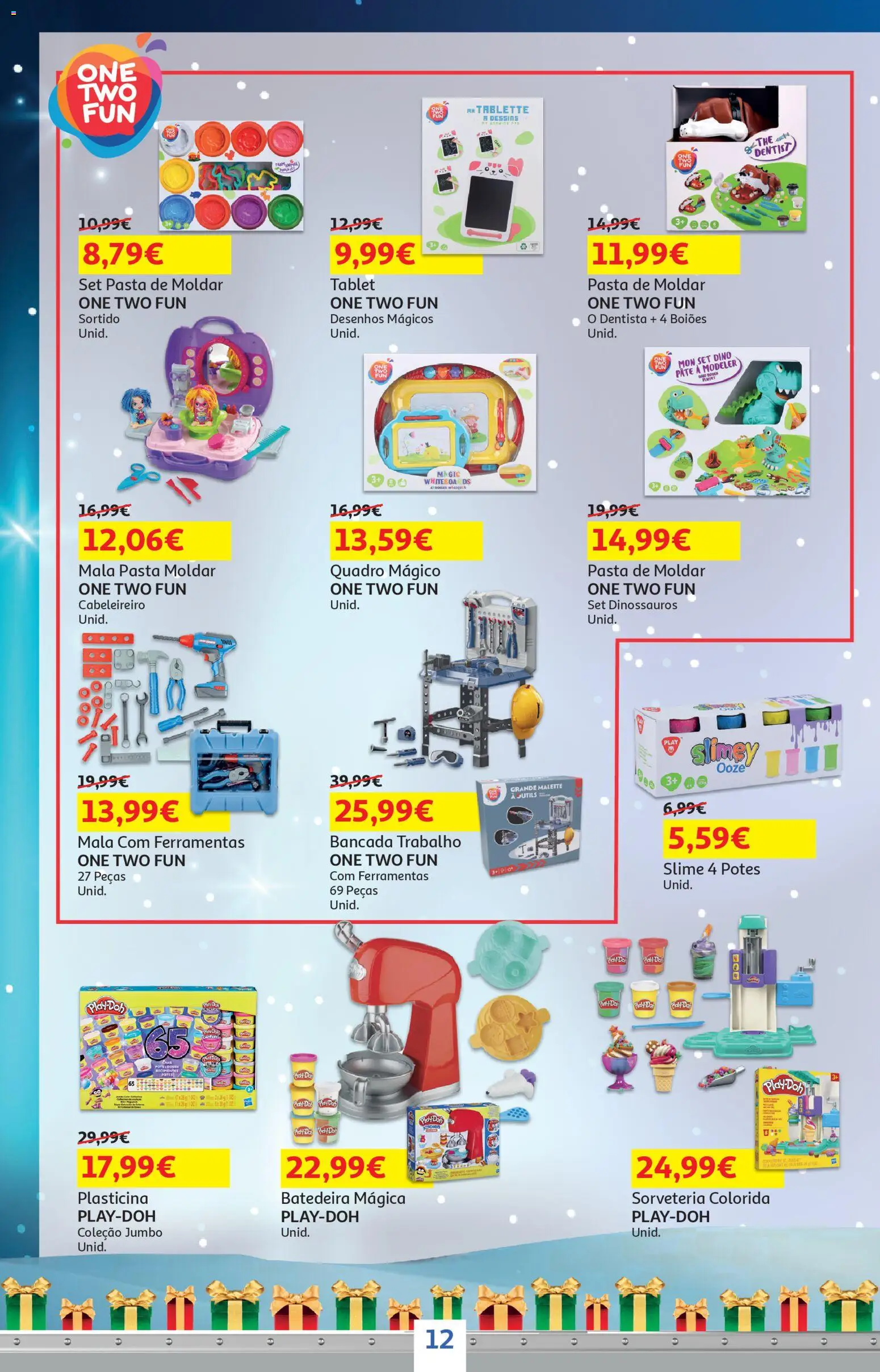 Auchan - Presentes │ válido de 01.11.2025 | Página: 12 | Produtos: Quadro, Batedeira, Bancada, Tablet