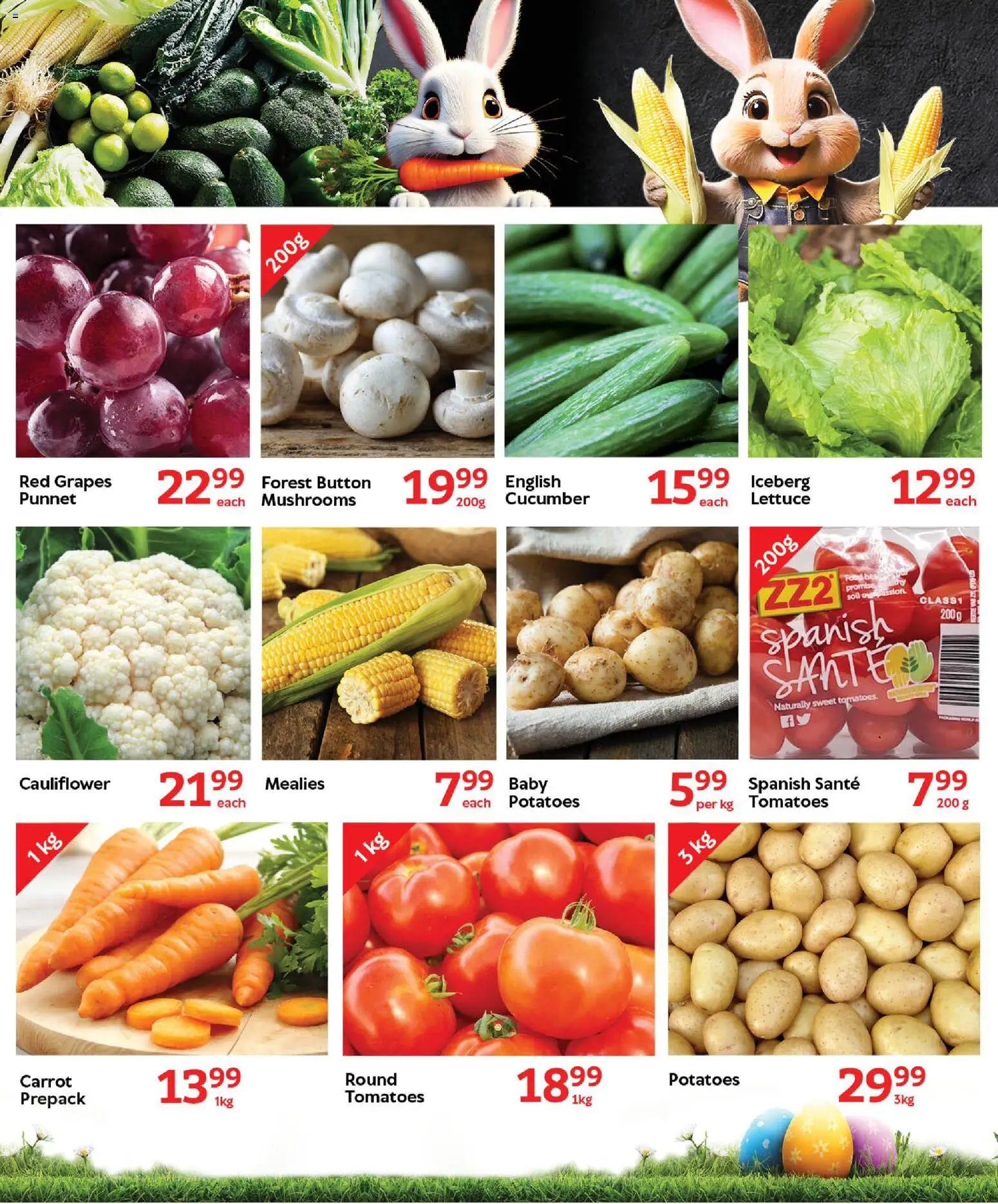 New Oxford Freshmarket catalogue – valid from 11.03.2026 | Page: 7 | Products: Cauliflower, Mushrooms, Lettuce, Grapes