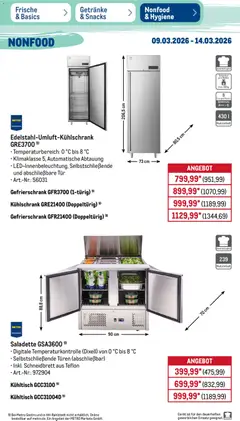 Metro Prospekt 	 ab 09.03.2026 gültig | Seite: 47 | Produkte: Gefrierschrank, Tür, Kühlschrank