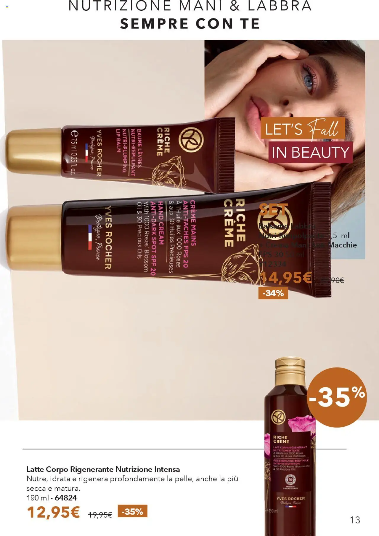 Volantino Yves Rocher del 17.10.2025 | Pagina: 13 | Prodotti: Crema, Tè, Latte