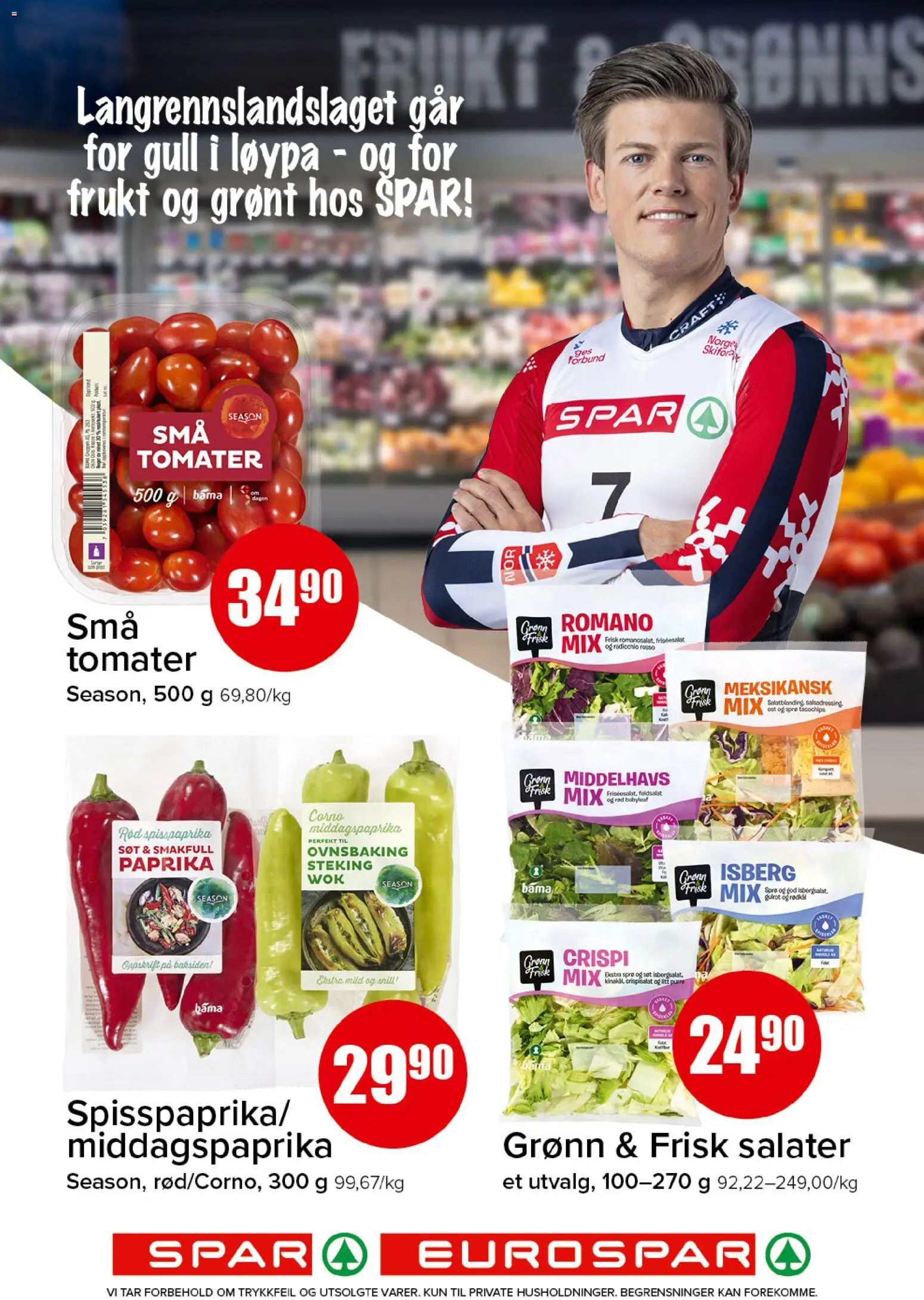 {H1} | Side: 2 | Produkter: Tomater, Gulrot, Crispisalat, Rødkål