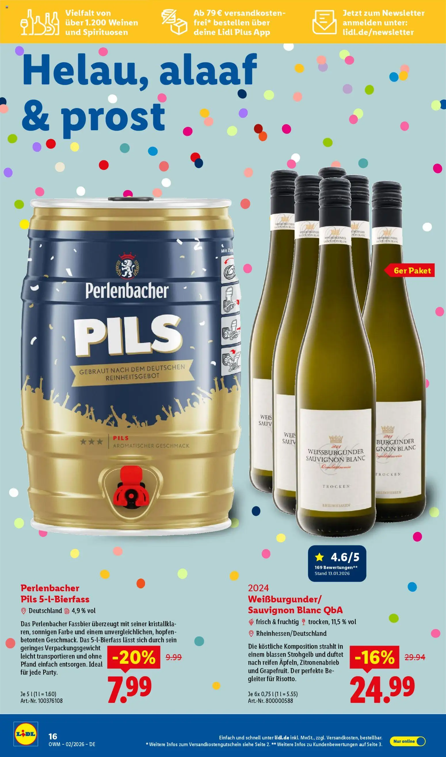 Lidl - Prospekt – gültig ab 01.02.2026 | Seite: 16 | Produkte: Pils