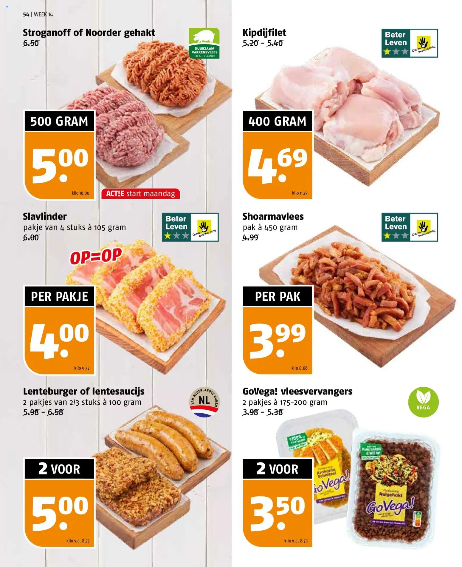 {H1} | Pagina: 54 | Producten: Varkensvlees, Gehakt