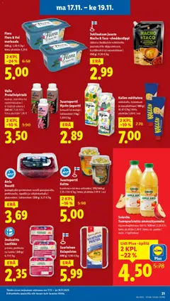 Lidl-mainoslehti voimassa 13.11.2025 alkaen | Sivu: 25 | Tuotteet: Keitto, Laatikko, Voi, Lanttu