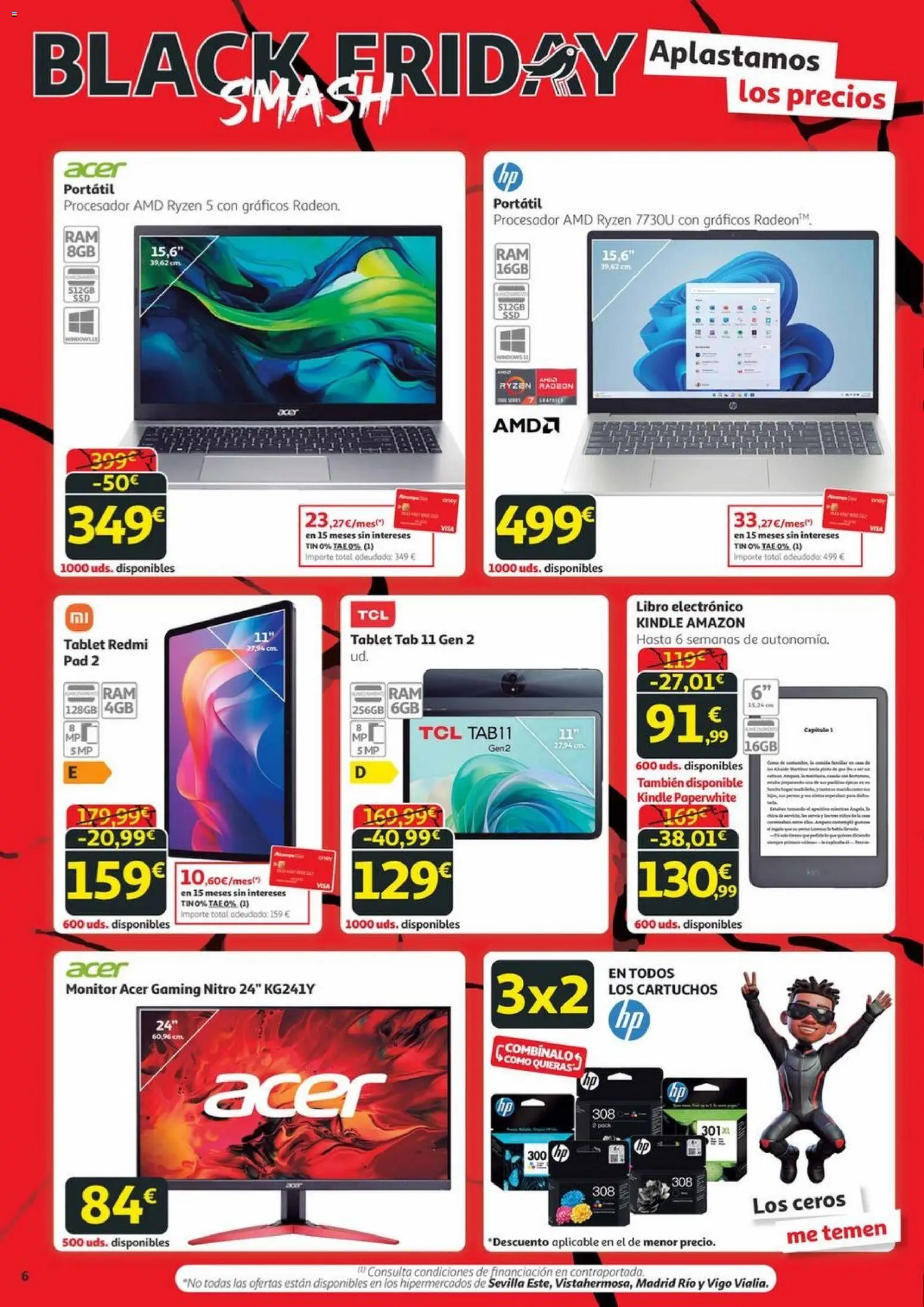 Alcampo - Black Friday Canarias │ válido desde el 20.11.2025 | Página: 6 | Productos: Tablet, Monitor