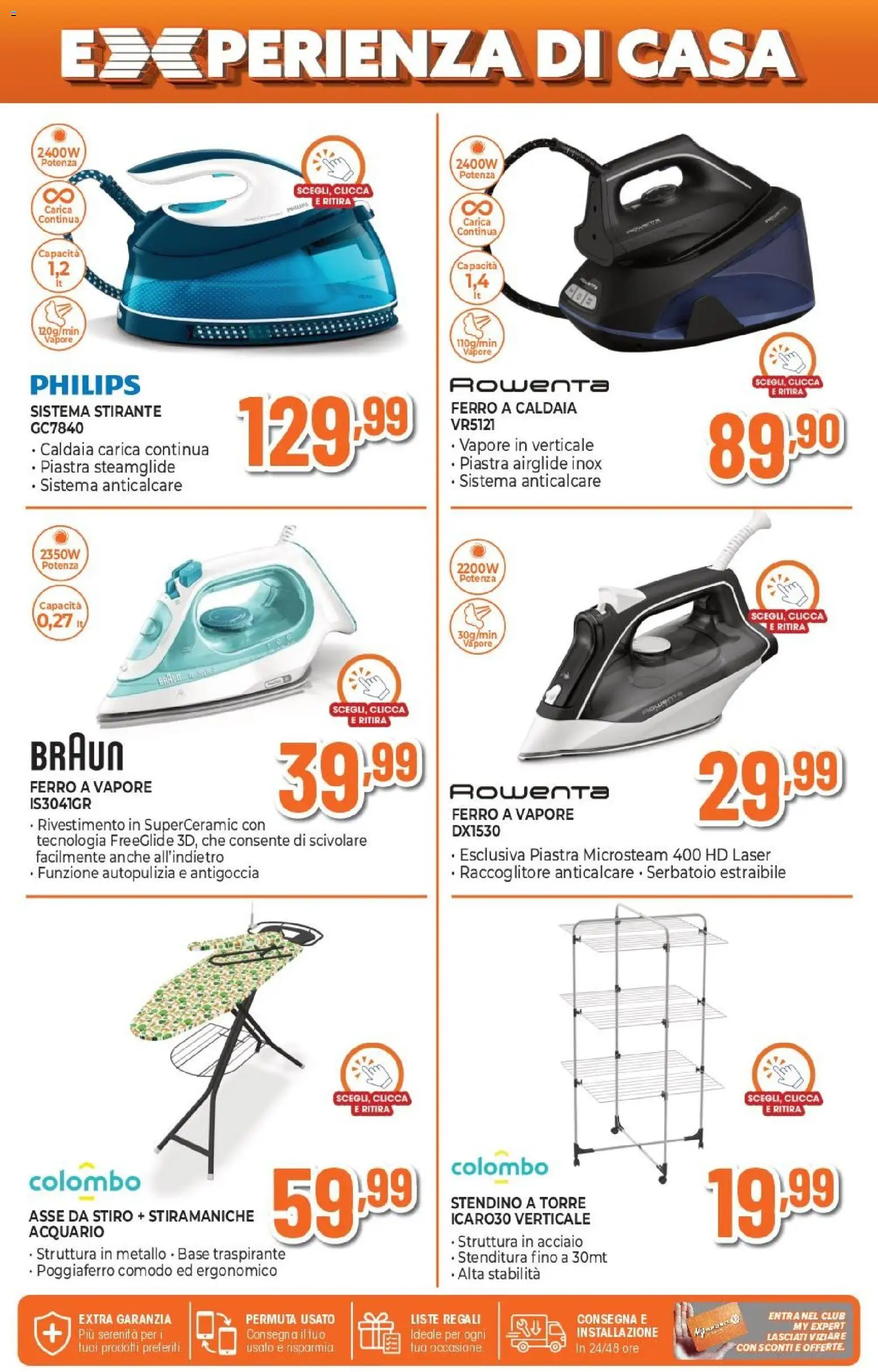 Volantino Expert del 09.04.2026 | Pagina: 14 | Prodotti: Caldaia, Anticalcare, Stendino