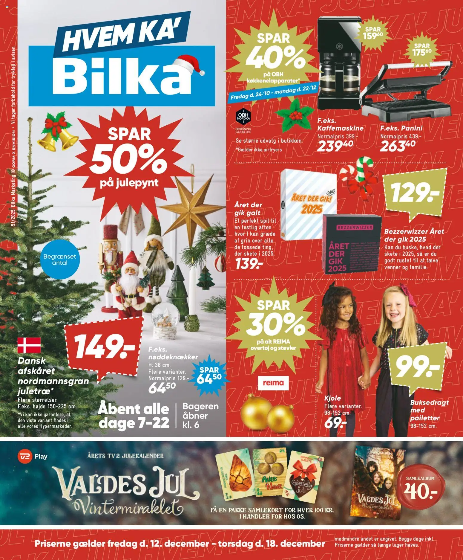 Bilka tilbudsavis – gyldig fra 12.12.2025 | Side: 1 | Produkter: Støvler, Kjole, Søm, Spil