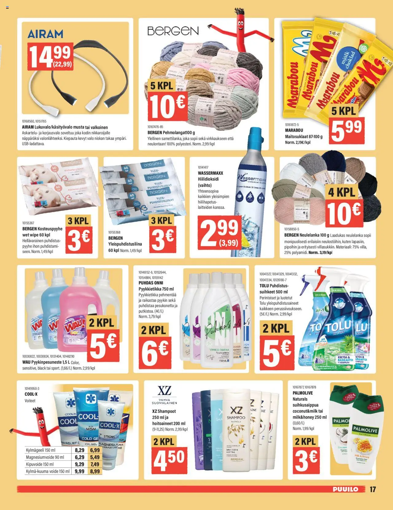 Puuilo tarjoukset – voimassa 29.09.2025 alkaen | Sivu: 17 | Tuotteet: Pyyhe, Shampoo, Puhdistusliinat, Kosteuspyyhkeet