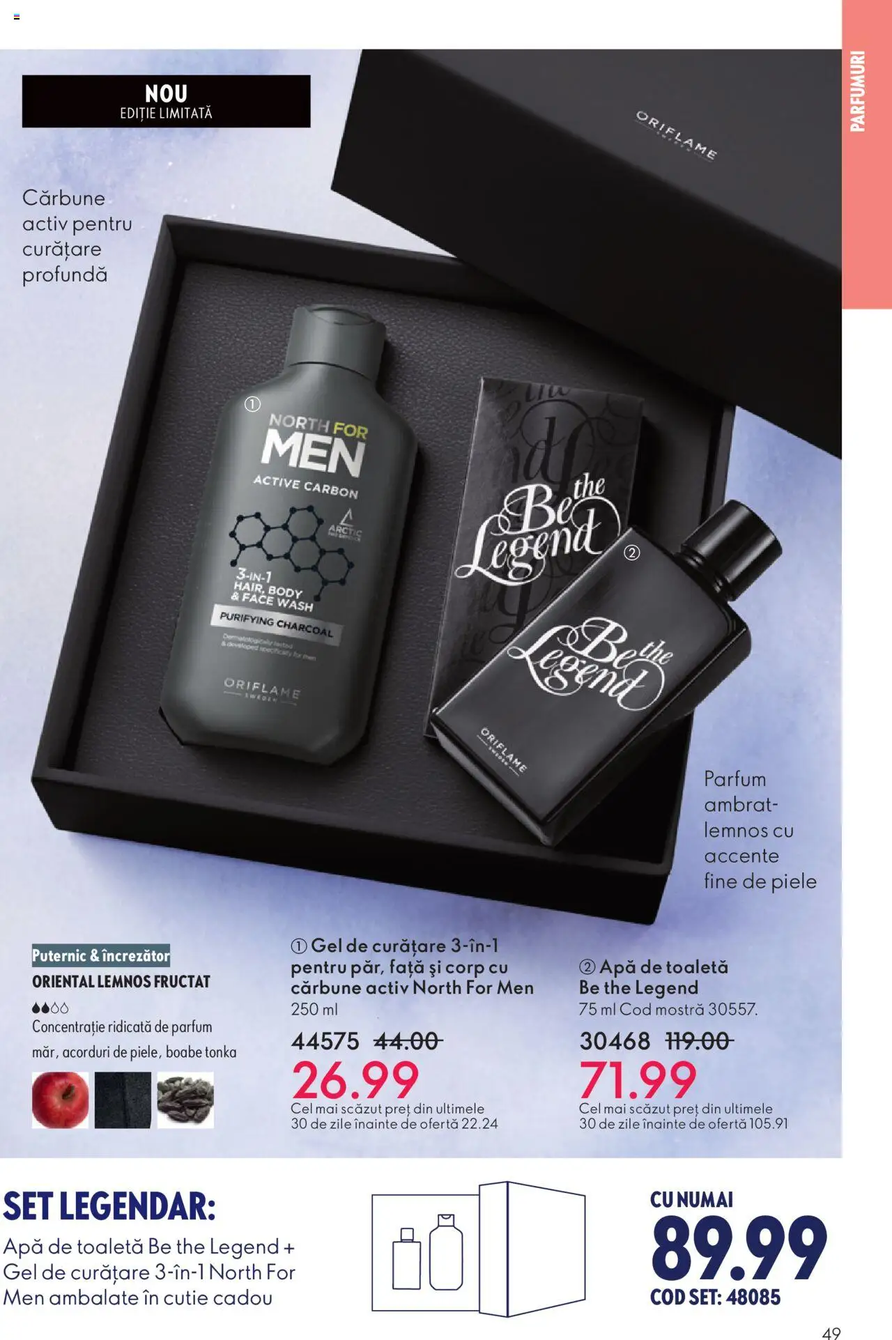 Noul catalog Oriflame – valabil de la 12.11.2025 | Pagină: 49 | Produse: Gel de curățare, Body, Cutie, Toaletă