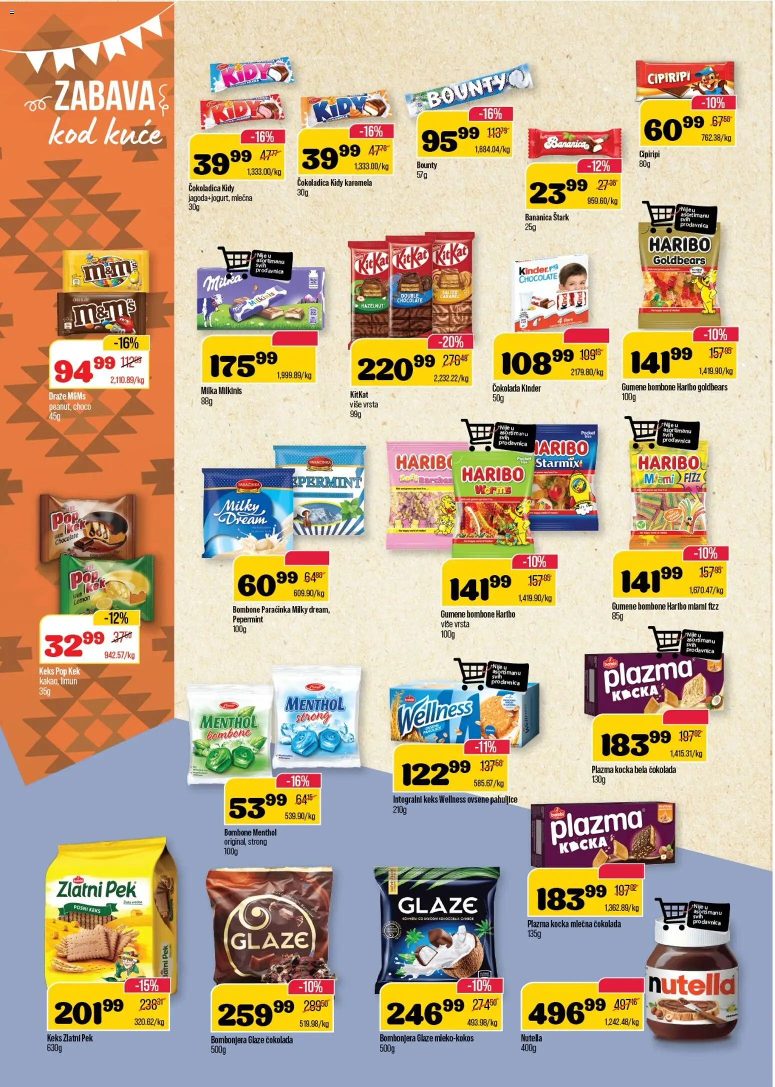 Senta Promet katalog - važi od 02.01.2026 | Strana: 14 | Proizvode: Milka, Pahuljice, Bombonjera, Mlečna čokolada