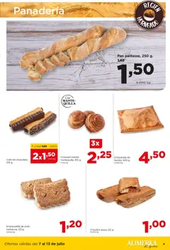 Alimerka folleto Asturias │ válido desde el 07.07.2025 | Página: 9 | Productos: Pan, Chocolate, Pizza, Panadería