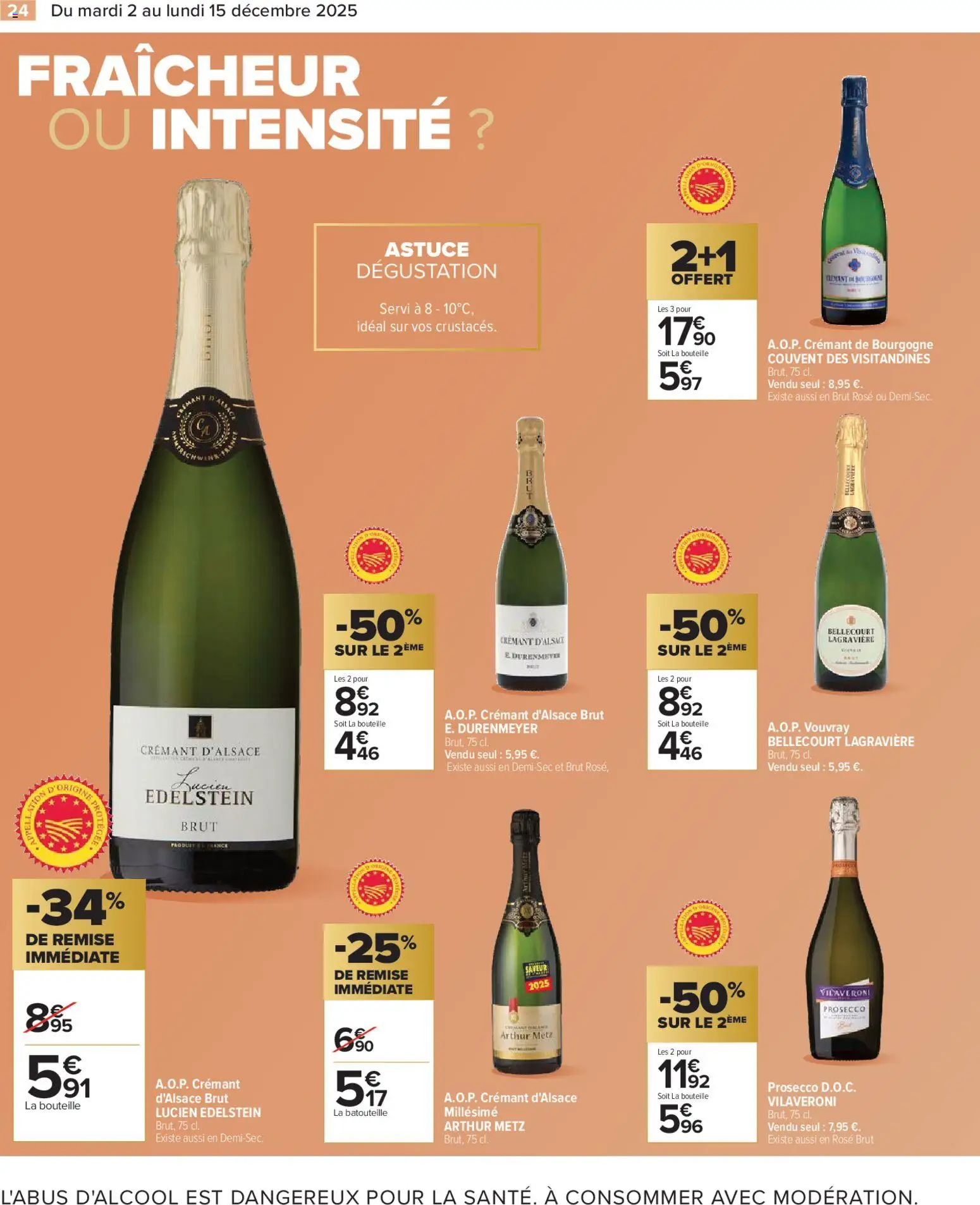 {H1} | Page: 26 | Produits: Crémant de bourgogne, Crémant, Prosecco, Crémant d'alsace