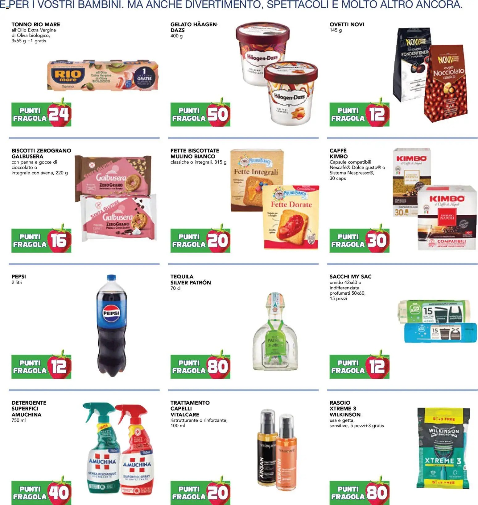 Volantino Esselunga S del 12.03.2026 | Pagina: 2 | Prodotti: Cioccolato, Gelato, Tequila, Tonno