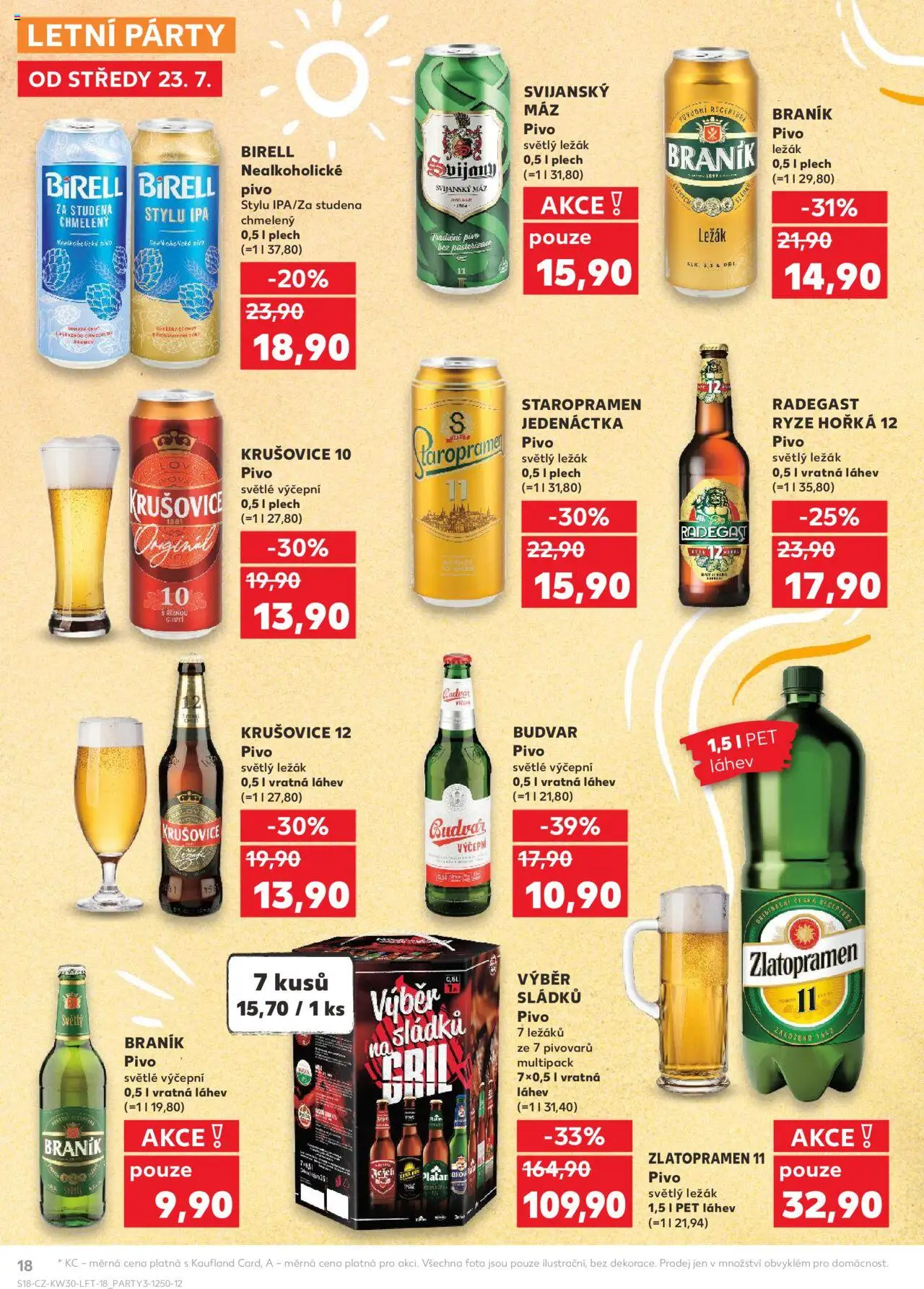 Kaufland leták - Praha 8 od 23.07.2025 | Strana: 18 | Produkty: Staropramen, Rýže, Svijanský Máz, Svijany
