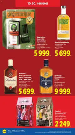 Jägermeister Keserű likőr díszdobozban*, 2 db shot pohárral, Alkoholtartalom: 35%, +50 Ft betétdíj, 0,7l + 2 db pohár / csomag - amely érvényes a következő dátumtól: 16.10.2025 | Oldal: 64
