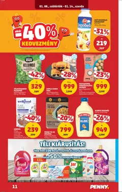 PENNY Akciós újság - amely érvényes a következő dátumtól: 08.01.2026 | Oldal: 15 | Termékek: Protein, Túró, Majonéz, Készétel