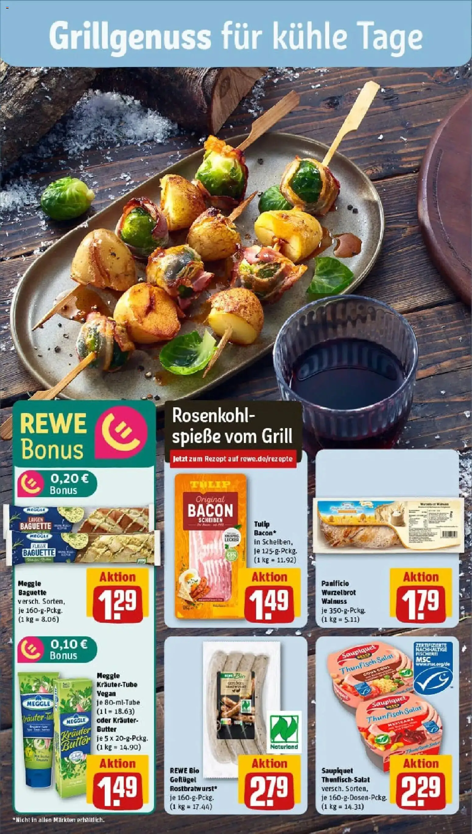 Rewe prospekt Schwelm	 – gültig ab 10.11.2025 | Seite: 14 | Produkte: Grill, Butter, Thunfisch, Spieße