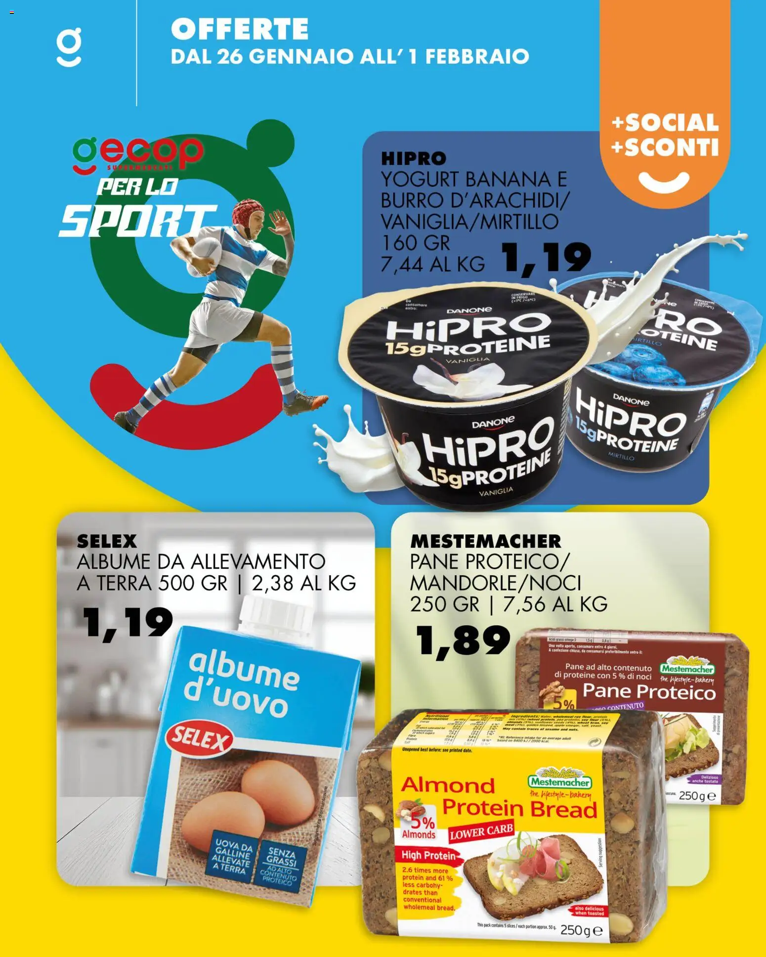 Volantino GECOP del 26.01.2026 | Pagina: 7 | Prodotti: Yogurt, Uova, The, Terra