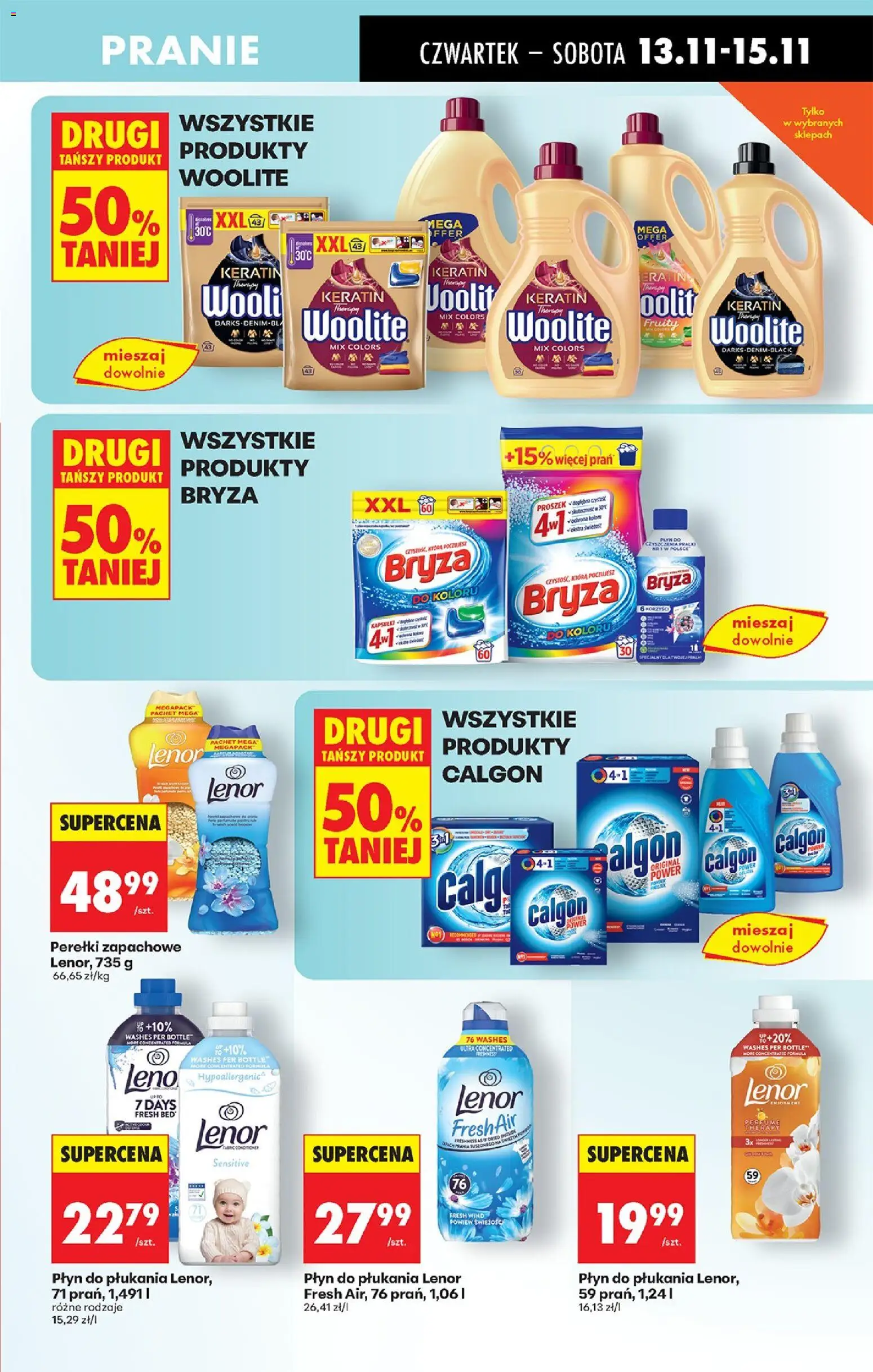 Biedronka gazetka - Oferta w tym tygodniu od 13.11.2025 | Strona: 77 | Produkty: Calgon, Płyn do płukania Lenor, Lenor płyn do płukania
